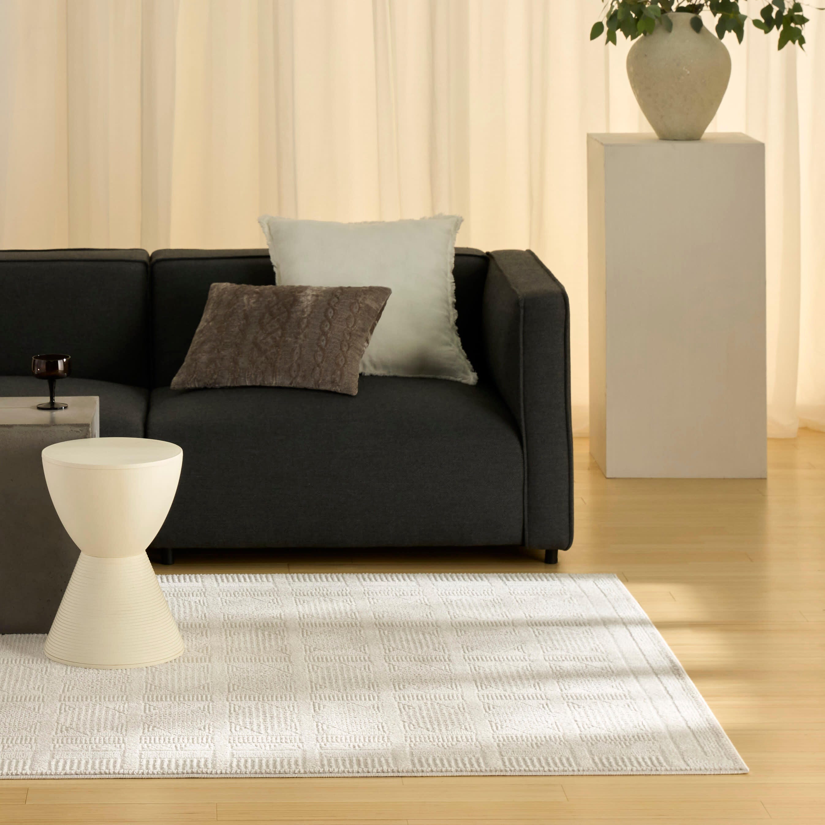 Nourison Home Nordic Diamond 5' x 7' Area Rug, Ivory/Beige