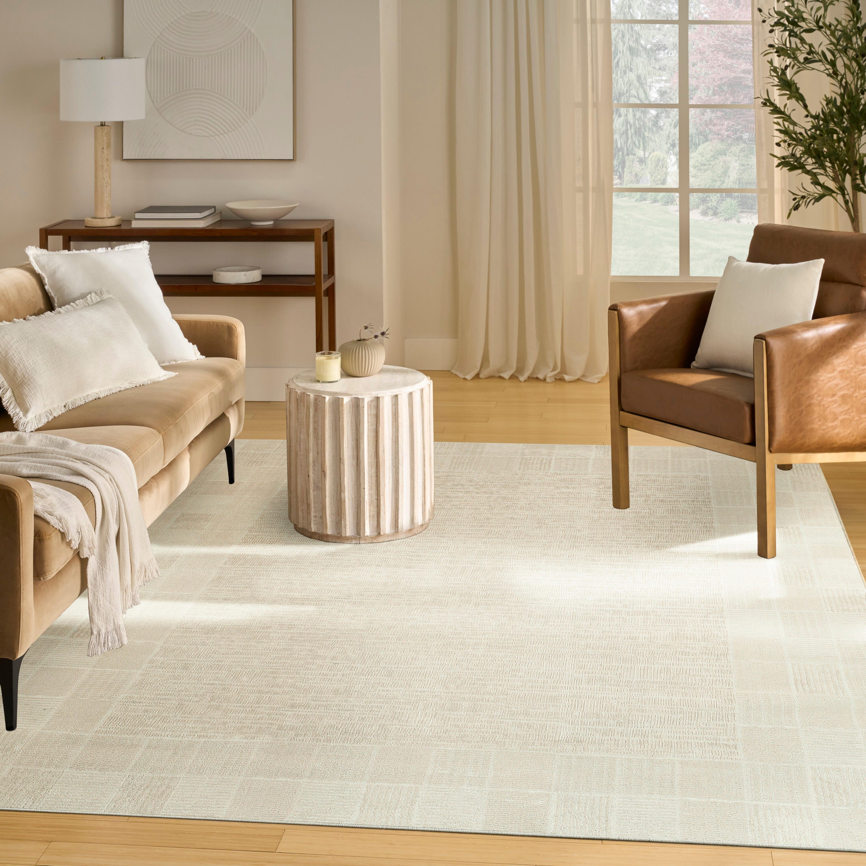Nourison Home Nordic Solid 8' x 10' Area Rug, Ivory, large