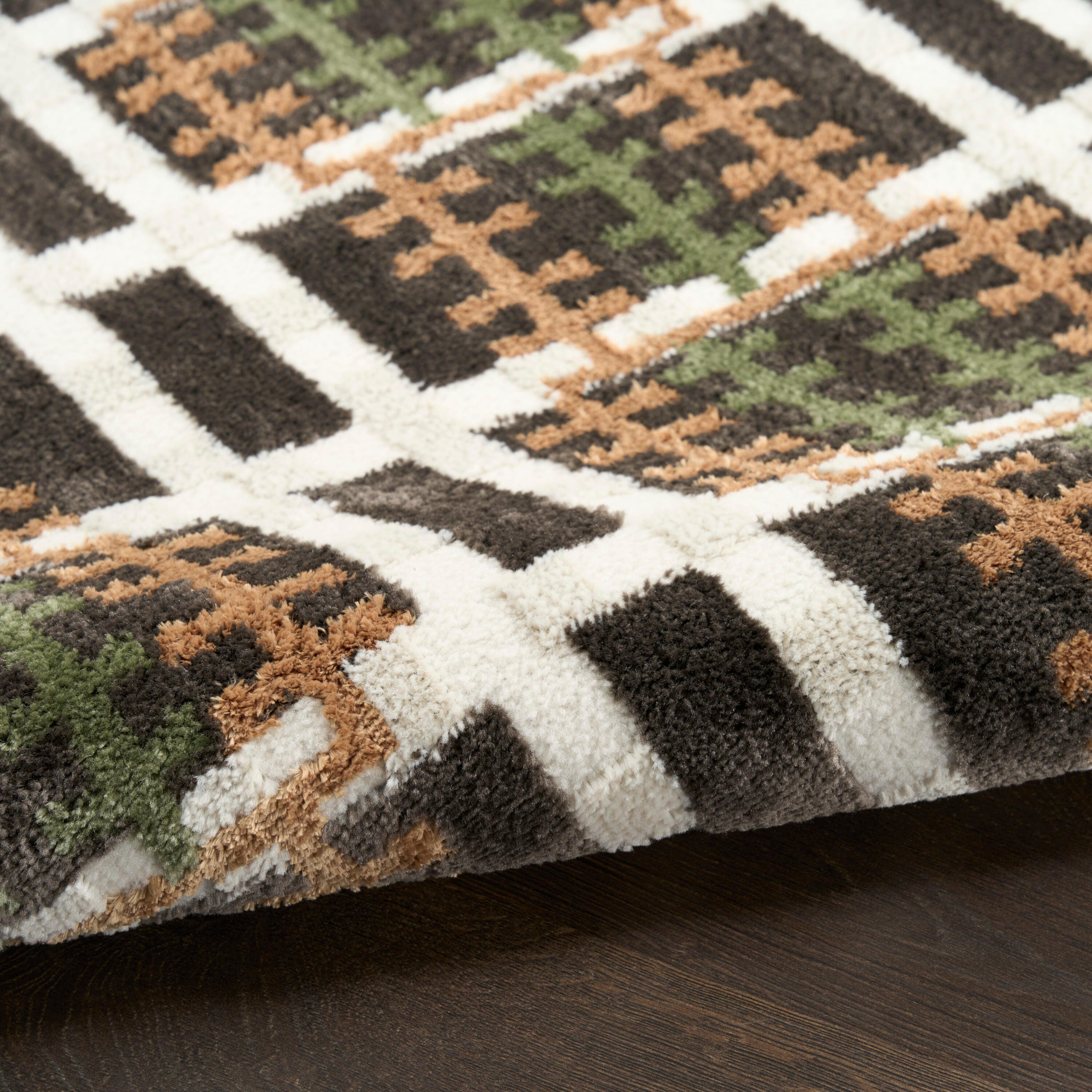 Nourison Home Nordic 2' x 6' Runner Rug, Charcoal/Multi, large