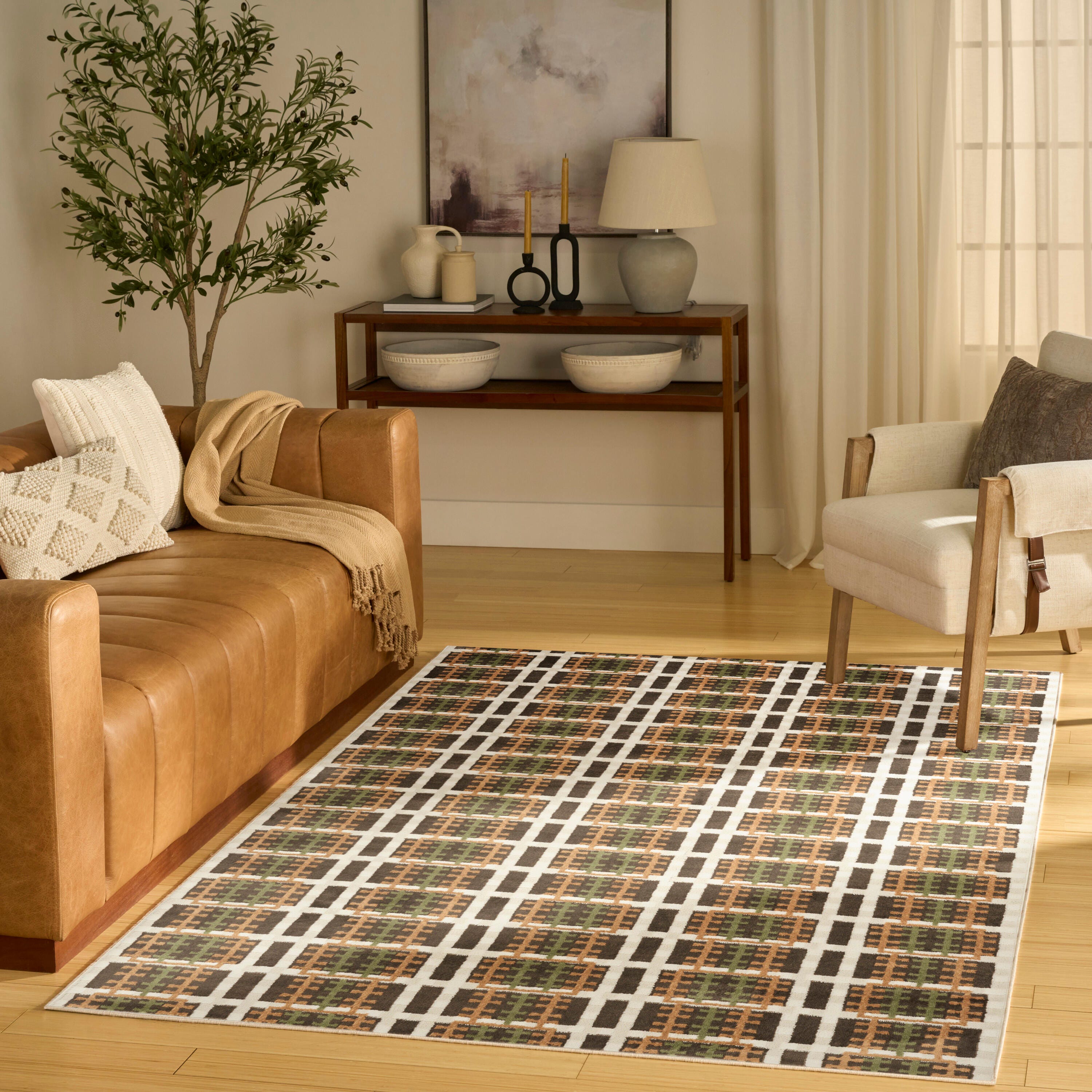 Nourison Home Nordic 5' x 7' Area Rug, Charcoal/Multi, large