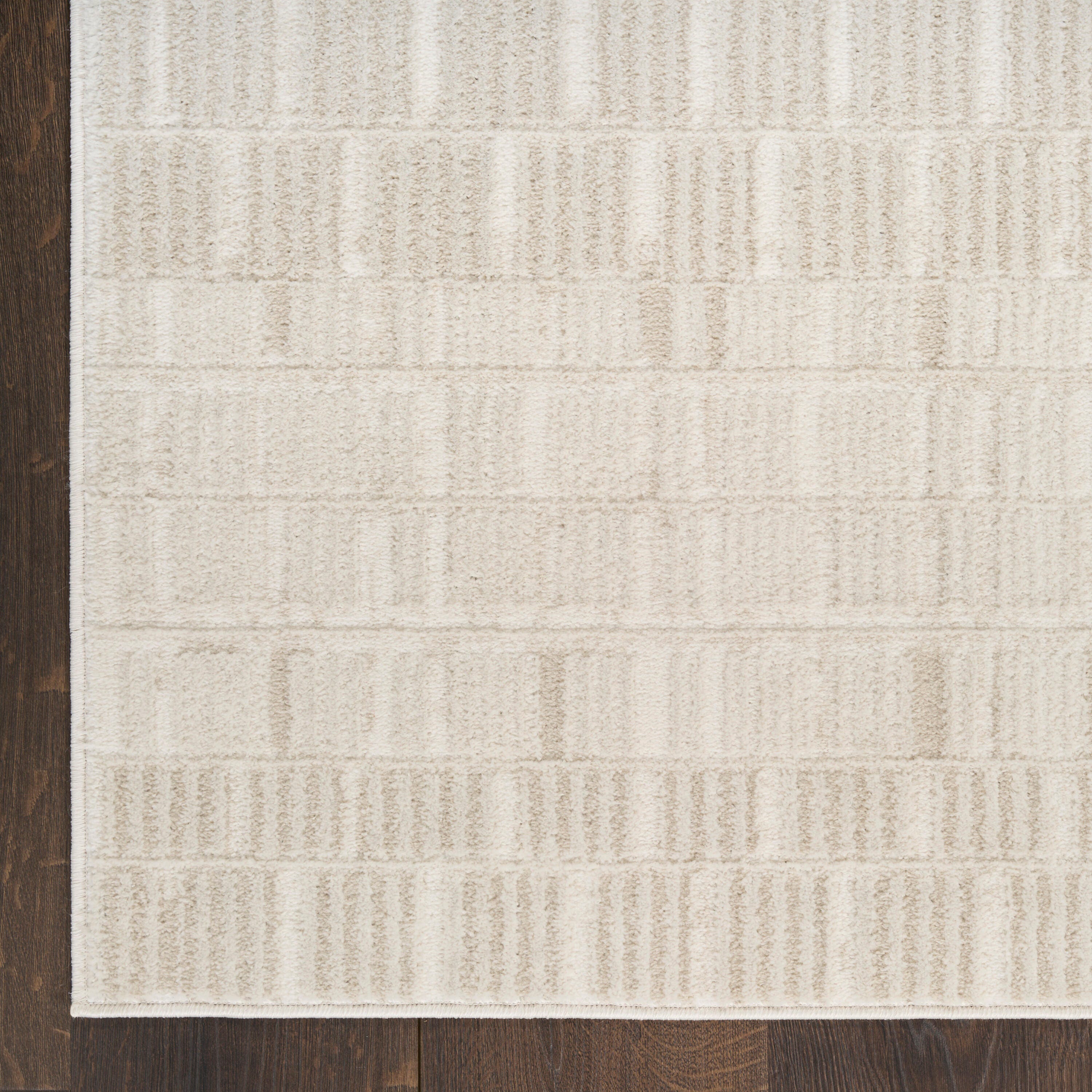 Nourison Home Nordic Lined 4' x 6' Area Rug, Ivory, large