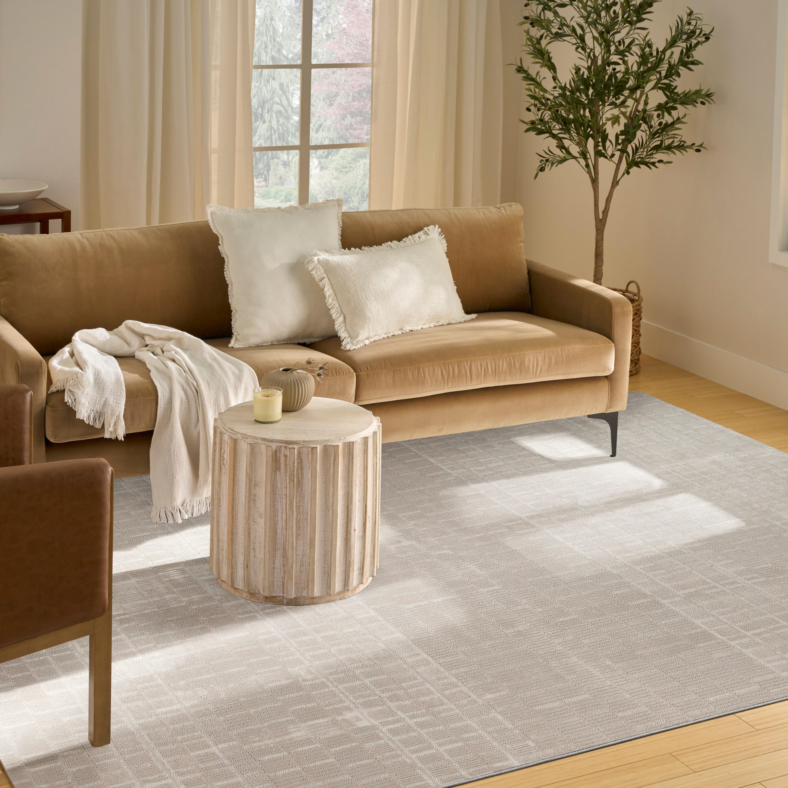 Nourison Home Nordic Lined 8' x 10' Area Rug, Ivory, large