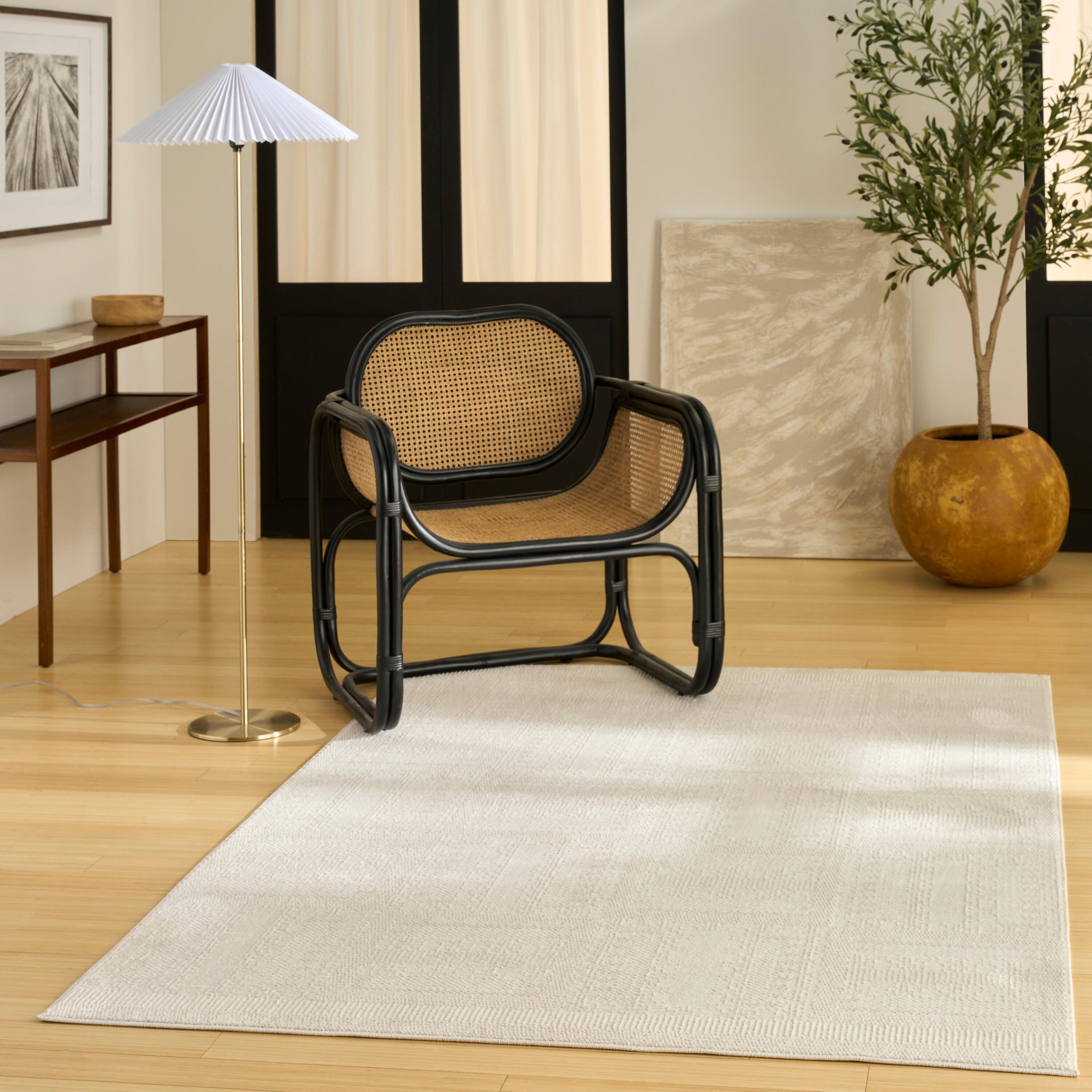 Nourison Home Nordic Dynamic 4' x 6' Area Rug, Ivory, large