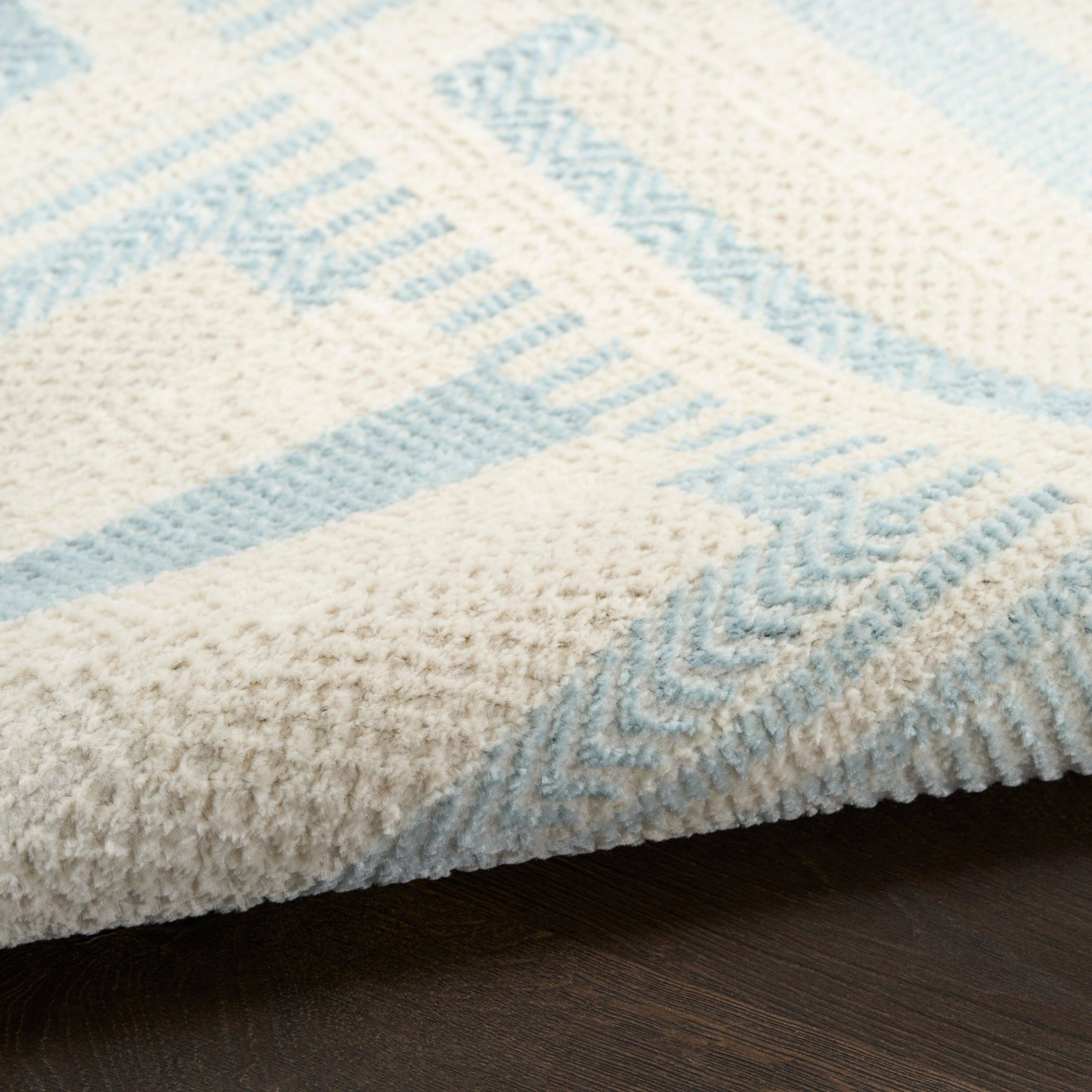 Nourison Home Nordic Dynamic 4' x 6' Area Rug, Ivory/Blue, large