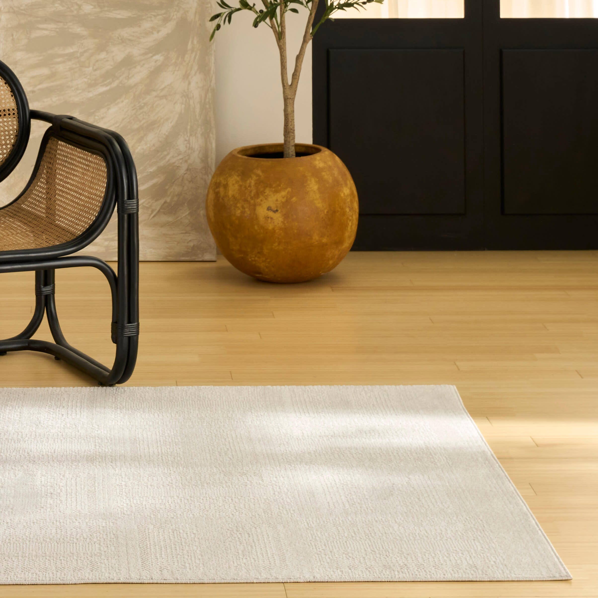 Nourison Home Nordic Dynamic 5' x 7' Area Rug, Ivory, rollover