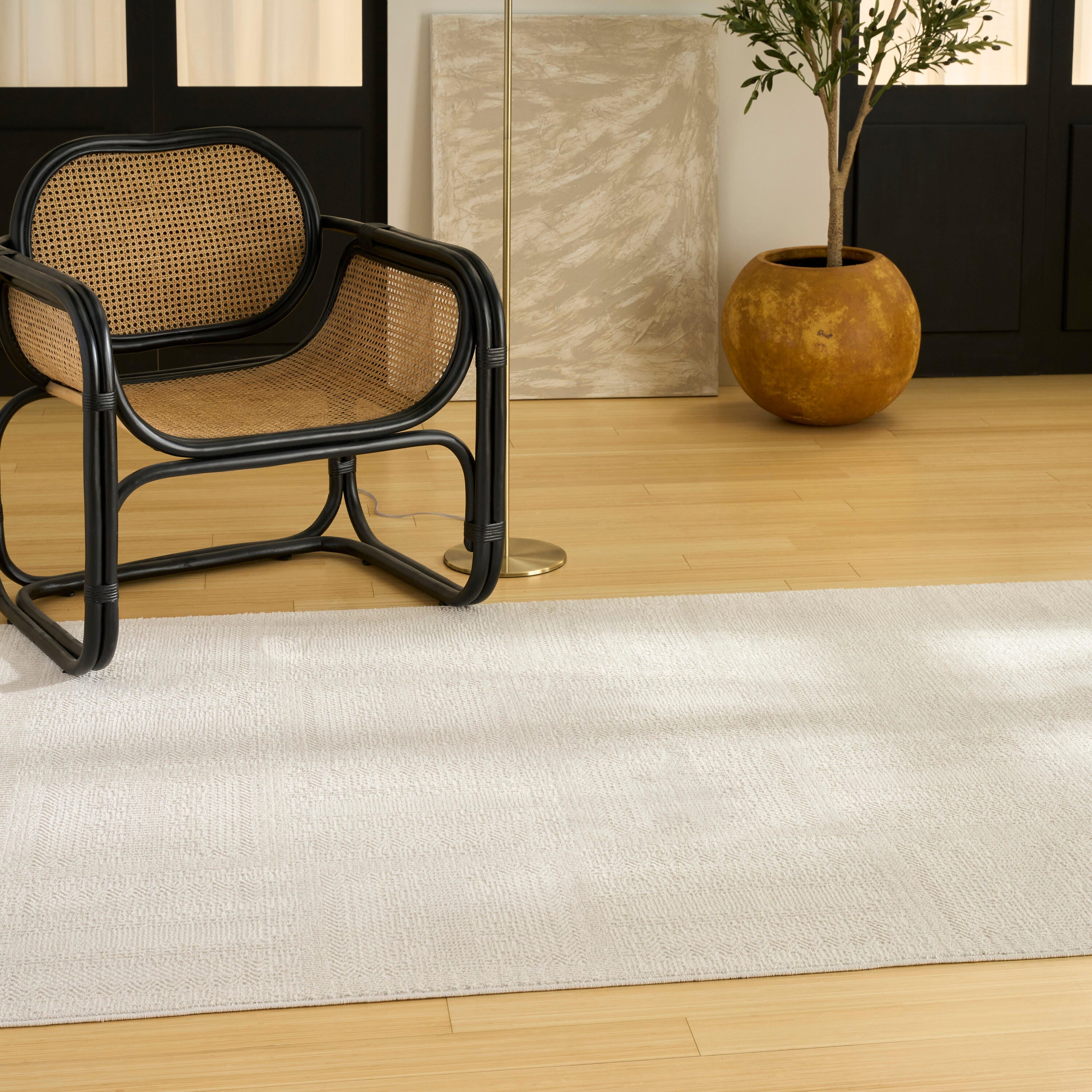Nourison Home Nordic Dynamic 5' x 7' Area Rug, Ivory, large