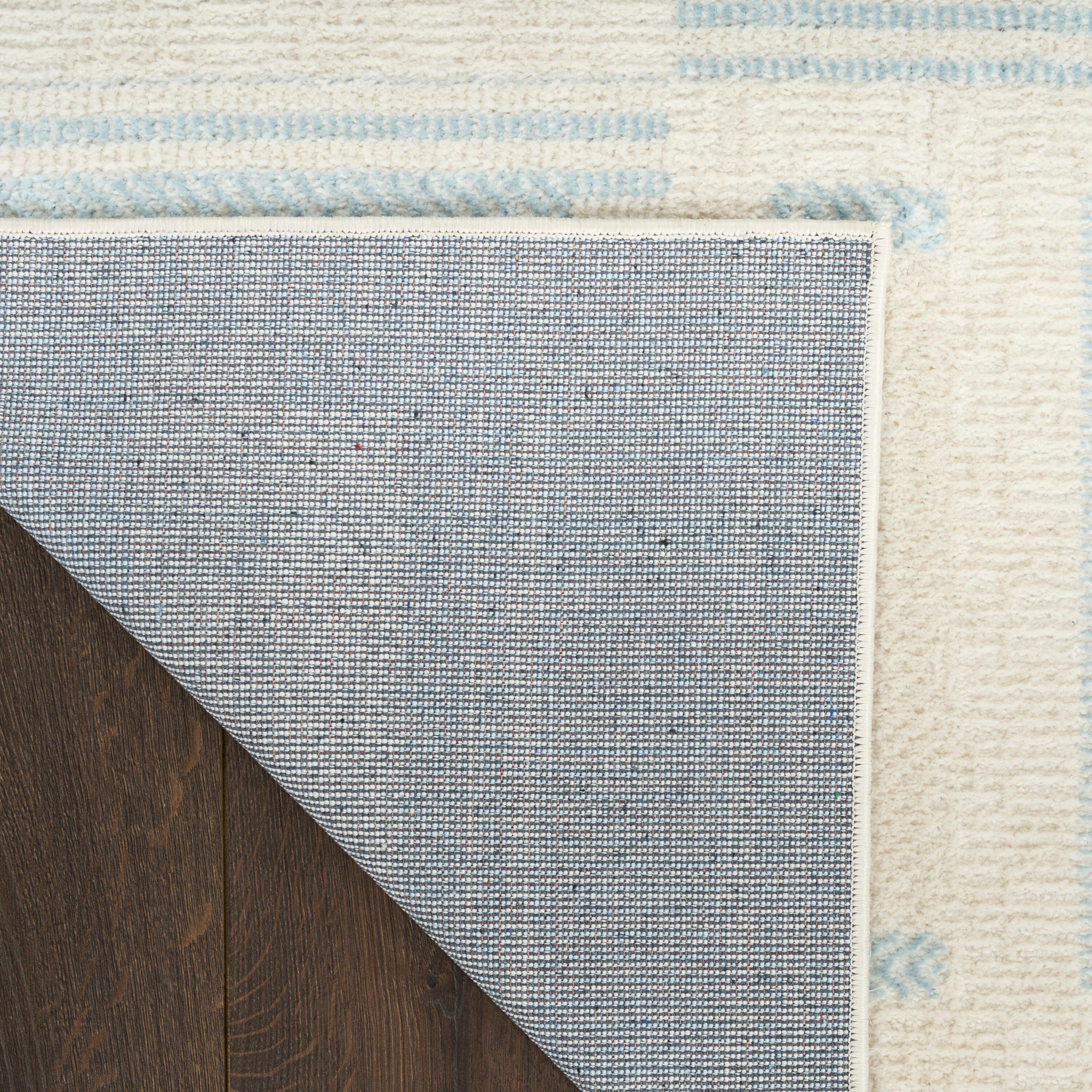Nourison Home Nordic Dynamic 5' x 7' Area Rug, Ivory/Blue, large