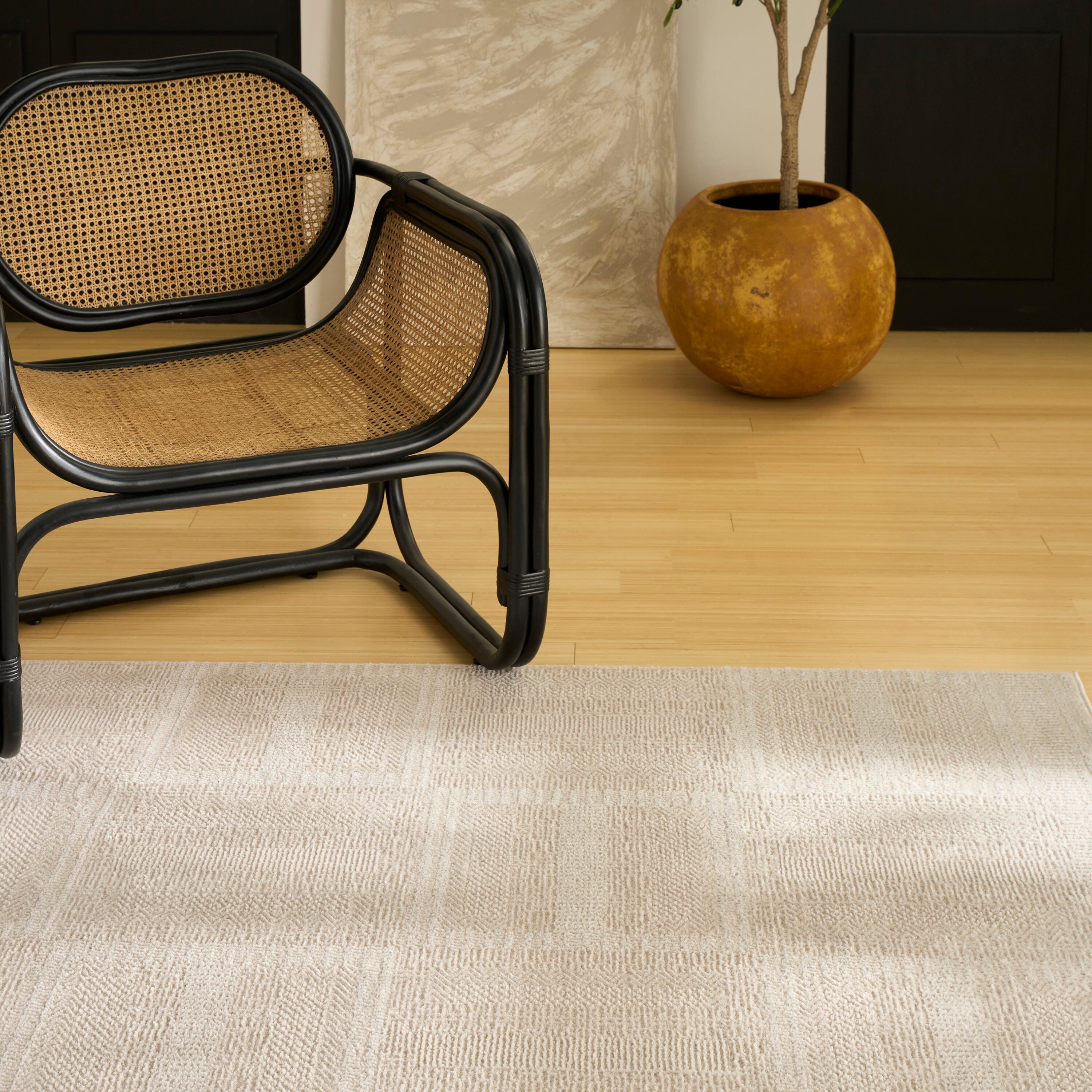 Nourison Home Nordic Dynamic 5' x 7' Area Rug, Taupe, large