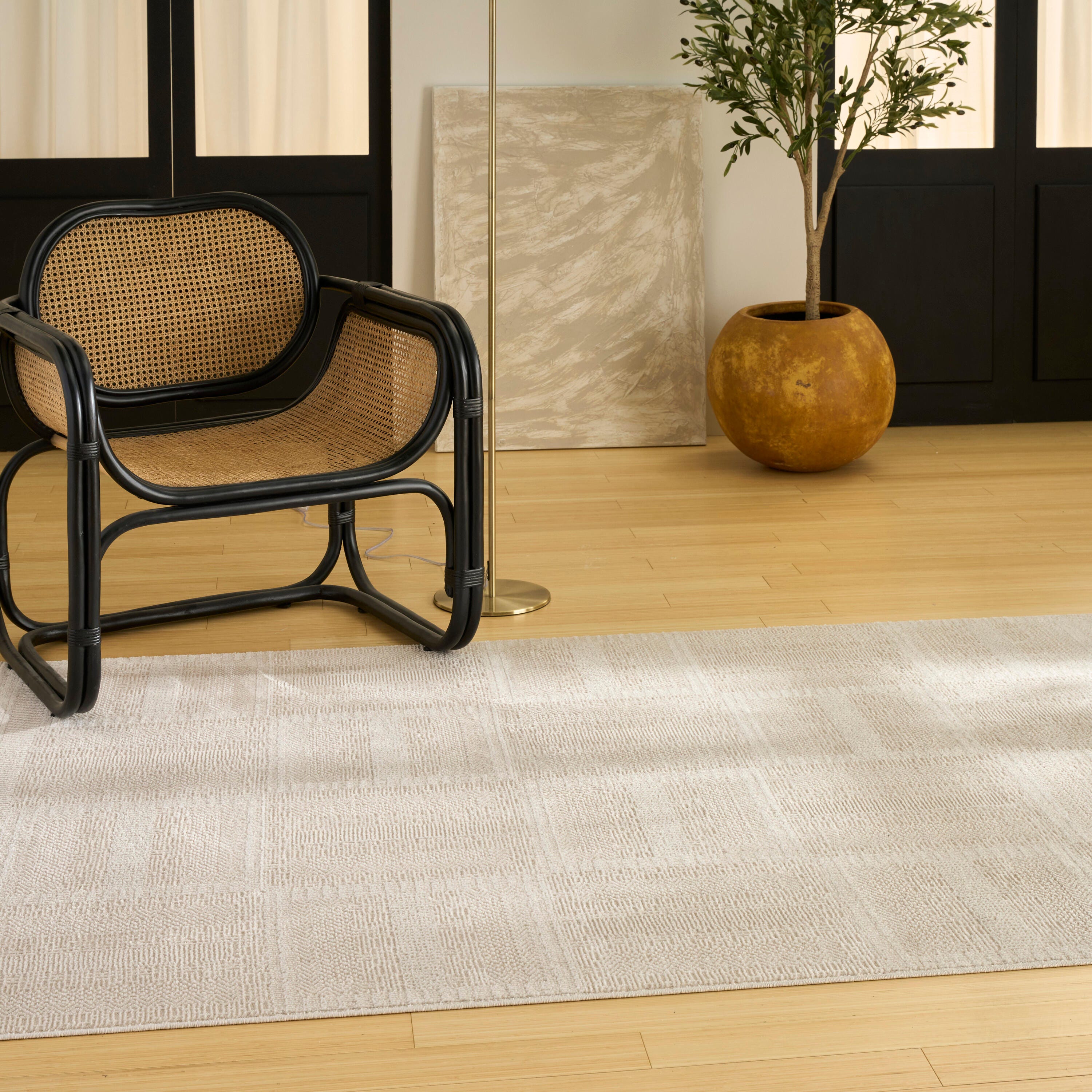 Nourison Home Nordic Dynamic 5' x 7' Area Rug, Taupe, large
