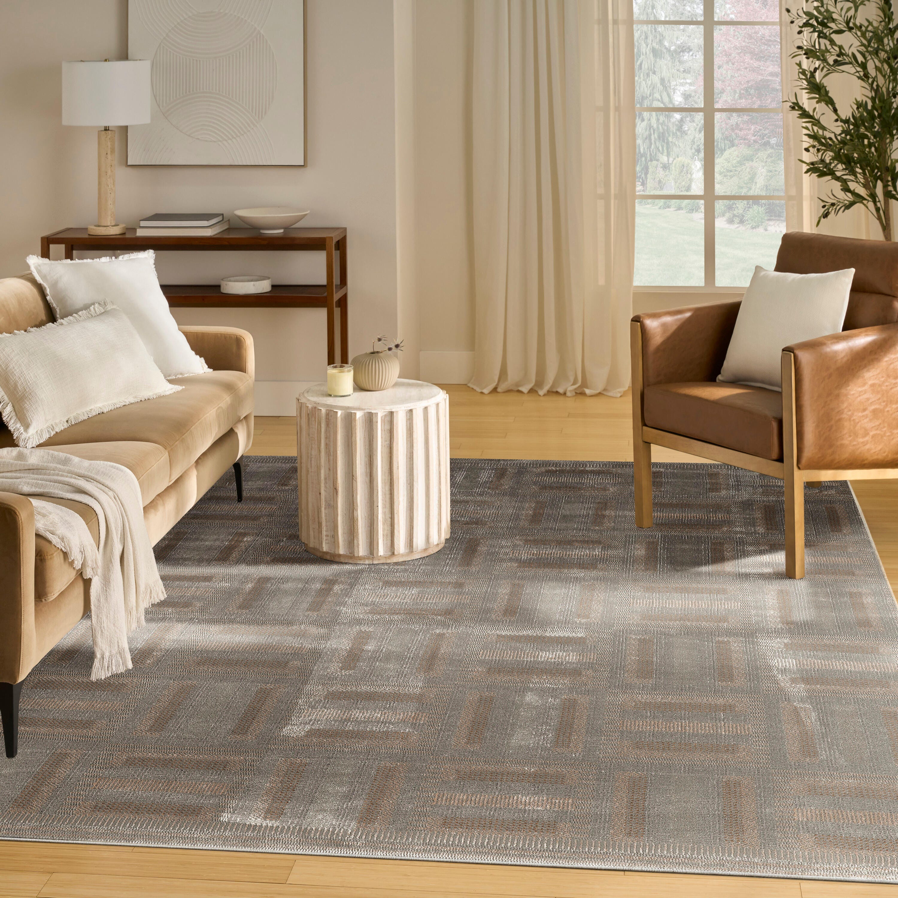 Nourison Home Nordic Dynamic 8' x 10' Area Rug, Gray/Multi, large