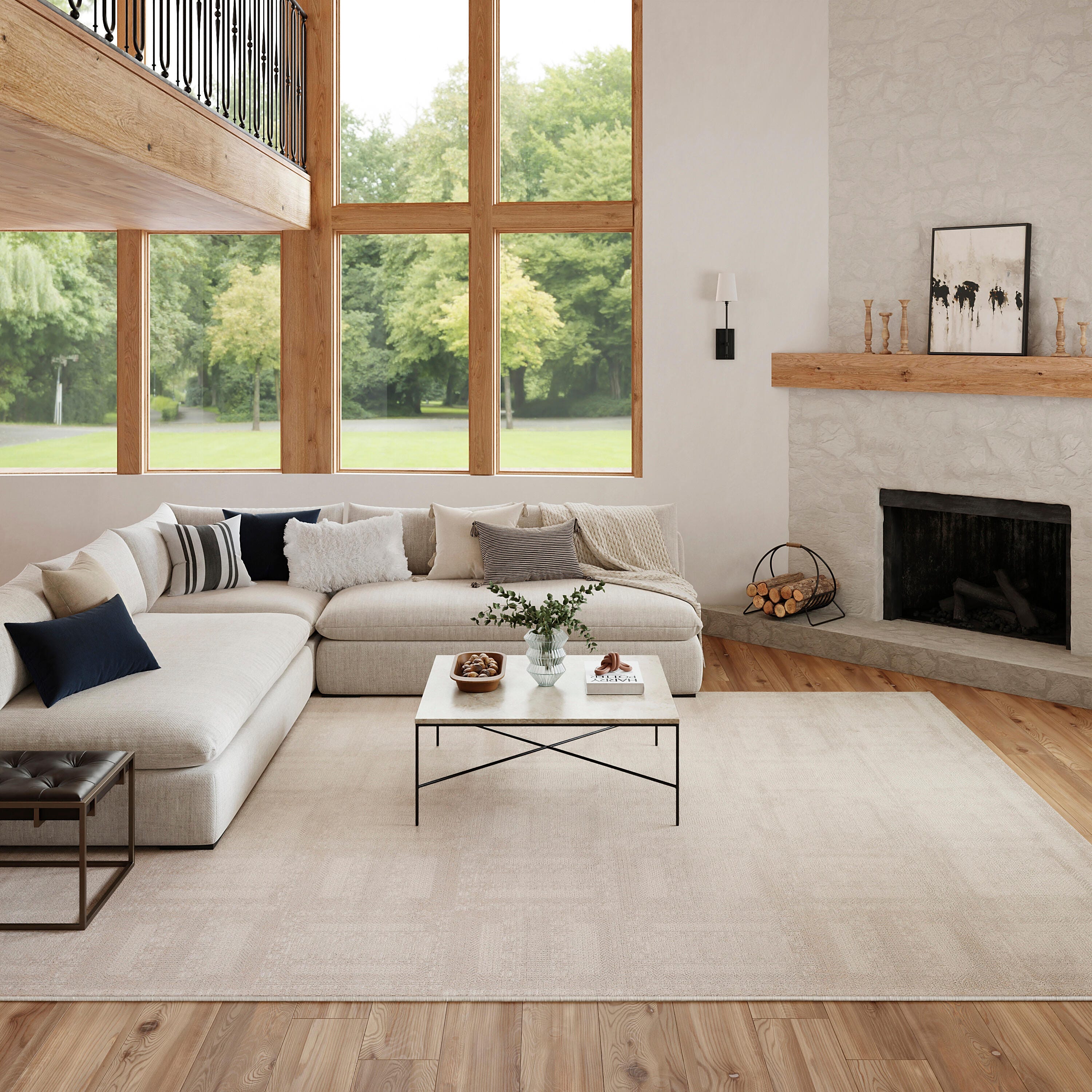 Nourison Home Nordic Dynamic 8' x 10' Area Rug, Ivory, rollover