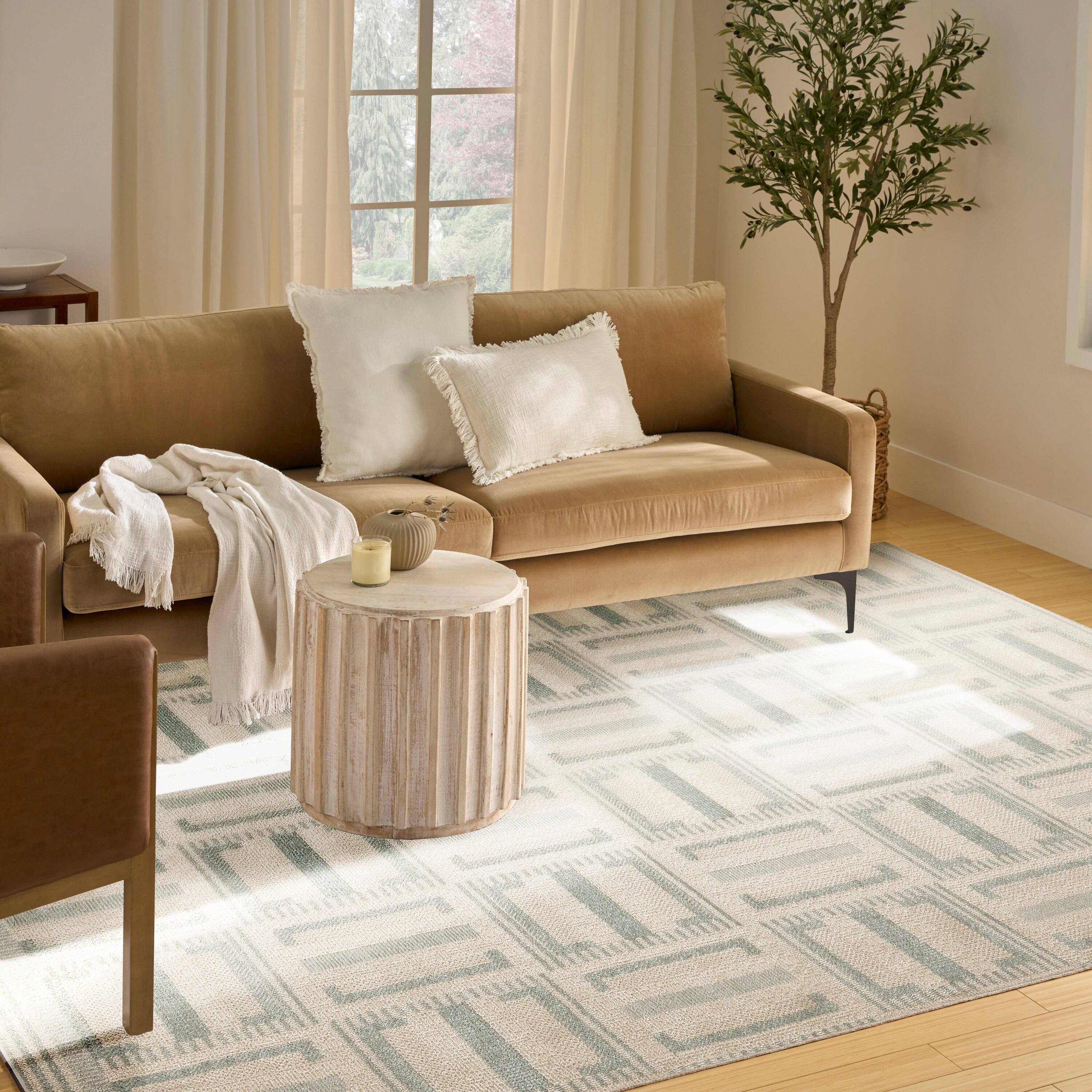 Nourison Home Nordic Dynamic 8' x 10' Area Rug, Ivory/Blue, large