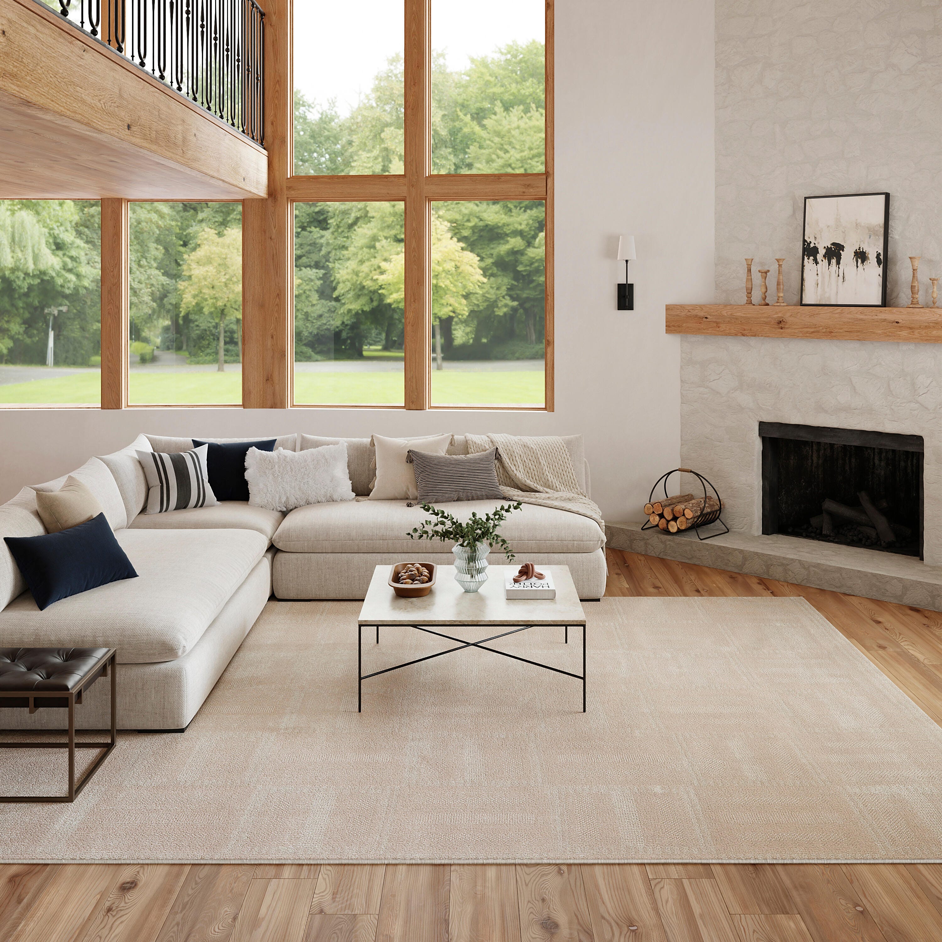 Nourison Home Nordic Dynamic 8' x 10' Area Rug, Taupe, large