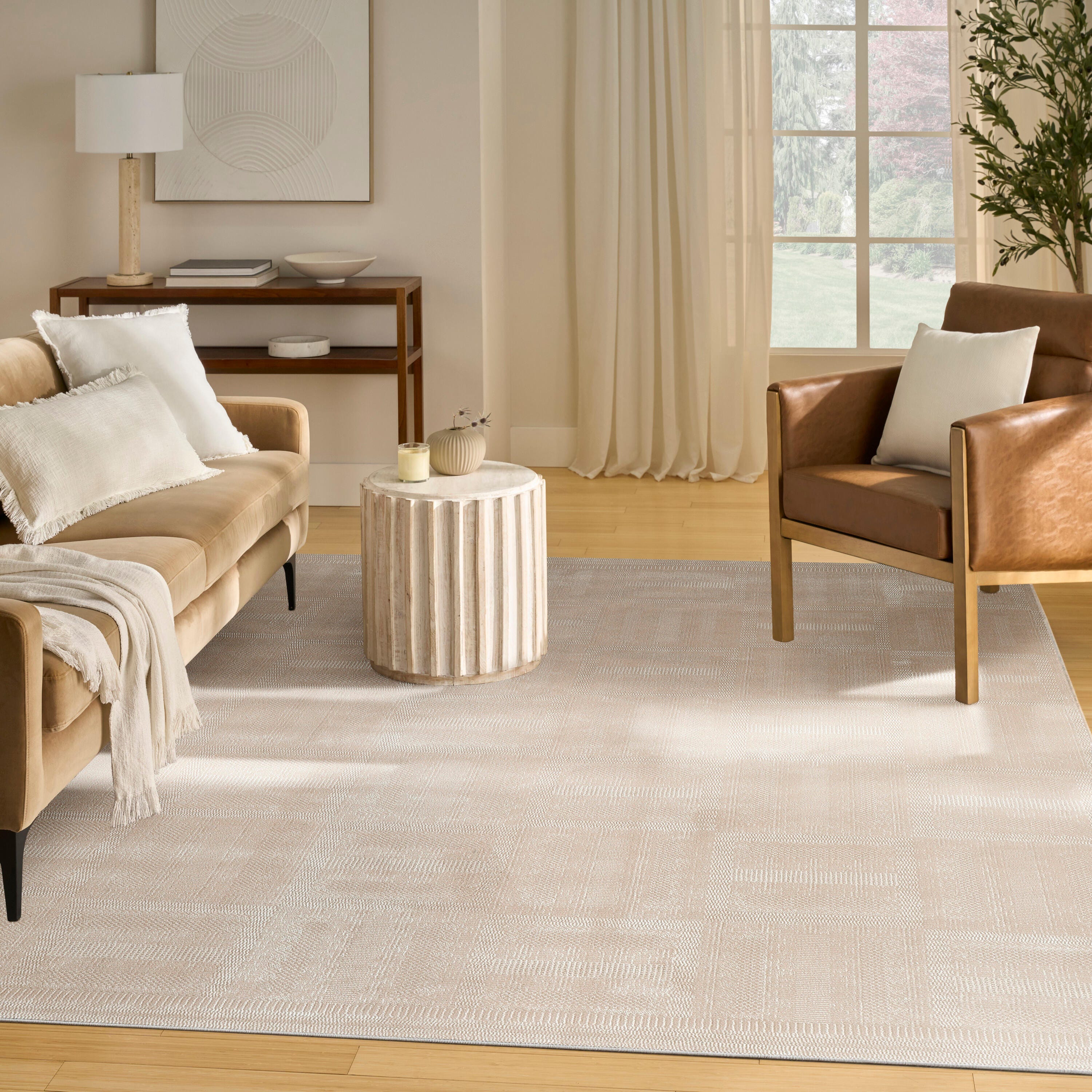 Nourison Home Nordic Dynamic 8' x 10' Area Rug, Taupe, large