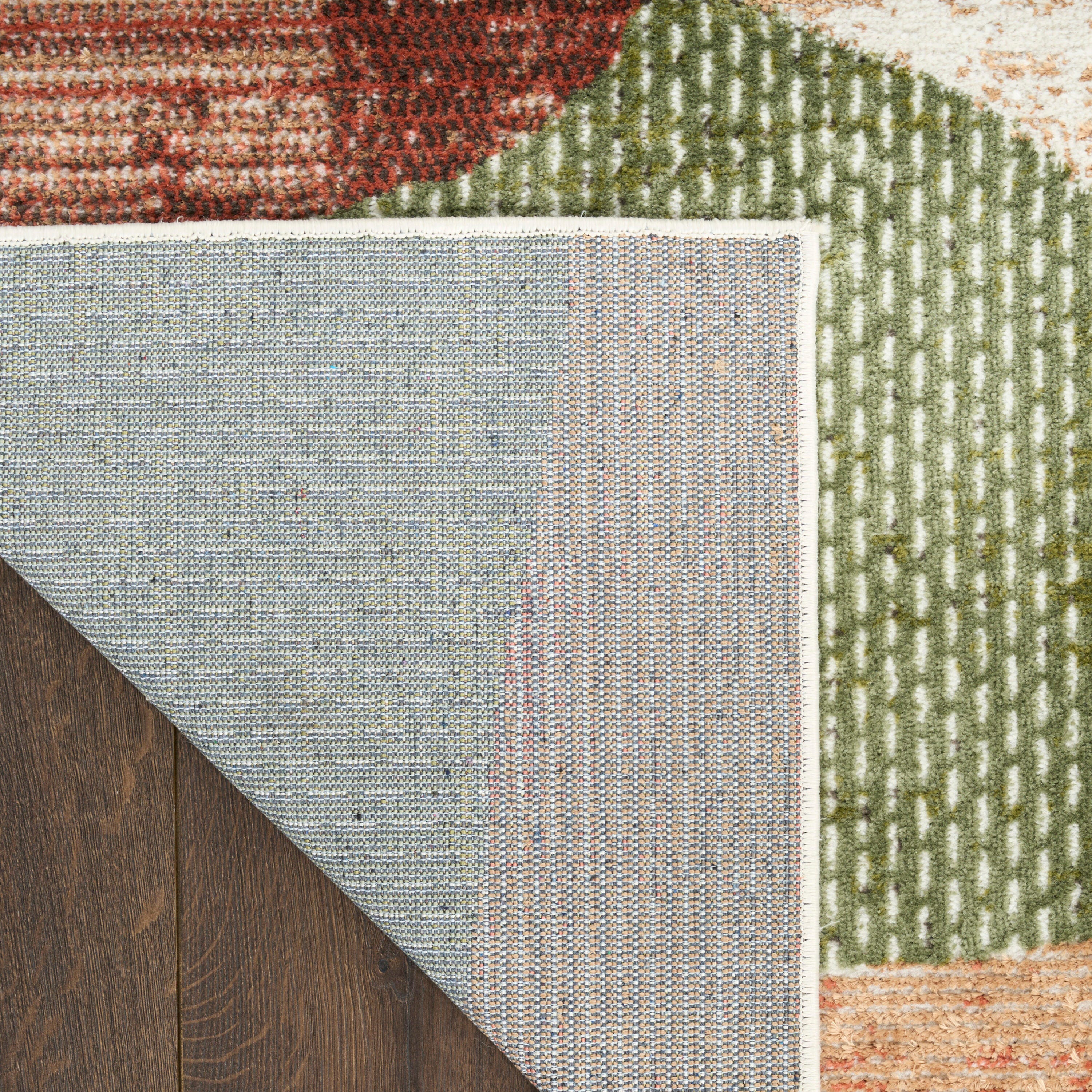Nourison Home Nordic Abstract 2' x 6' Runner Rug, Beige/Multi, large