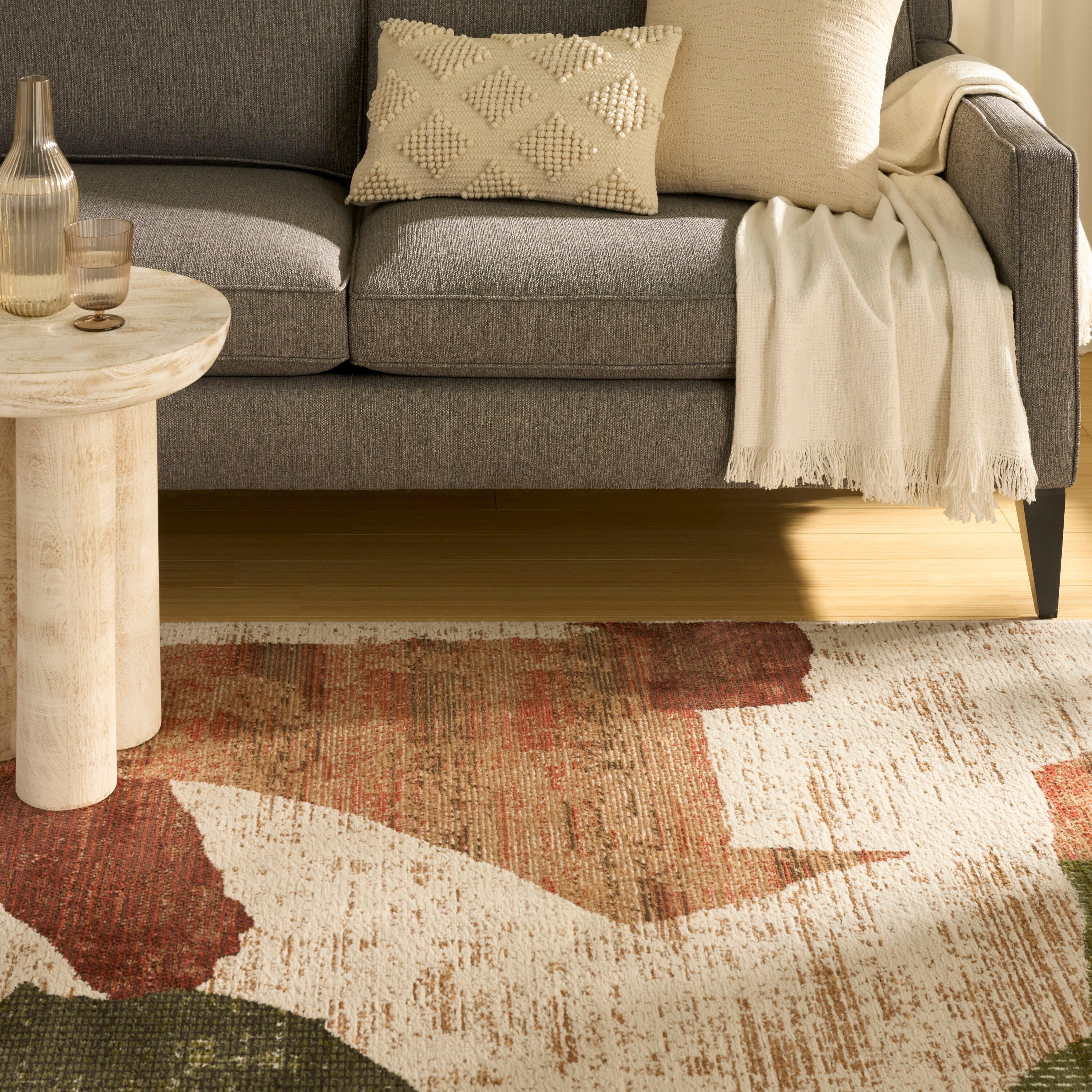 Nourison Home Nordic Abstract 8' x 10' Area Rug, Beige/Multi, large