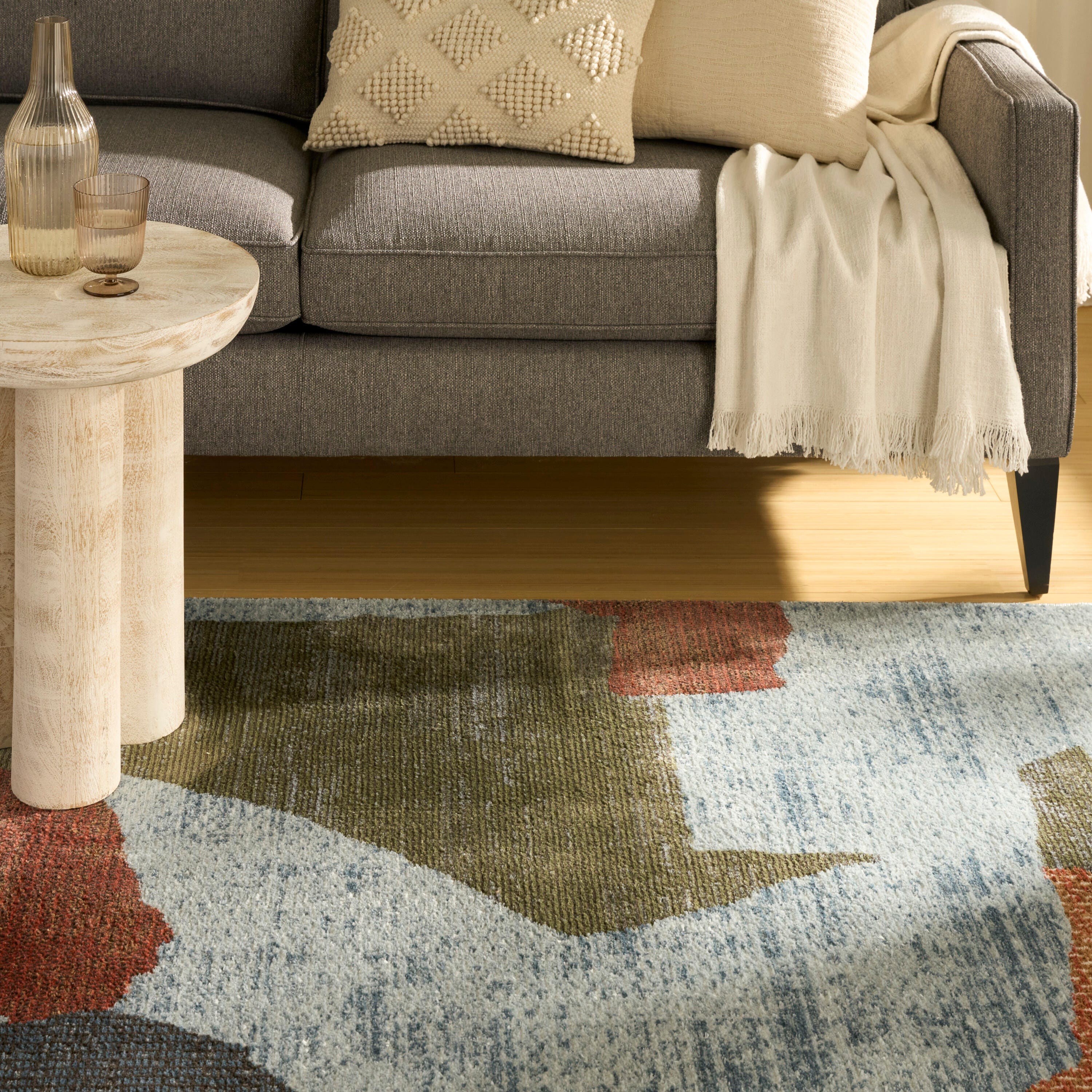 Nourison Home Nordic Abstract 8' x 10' Area Rug, Blue/Multi, large