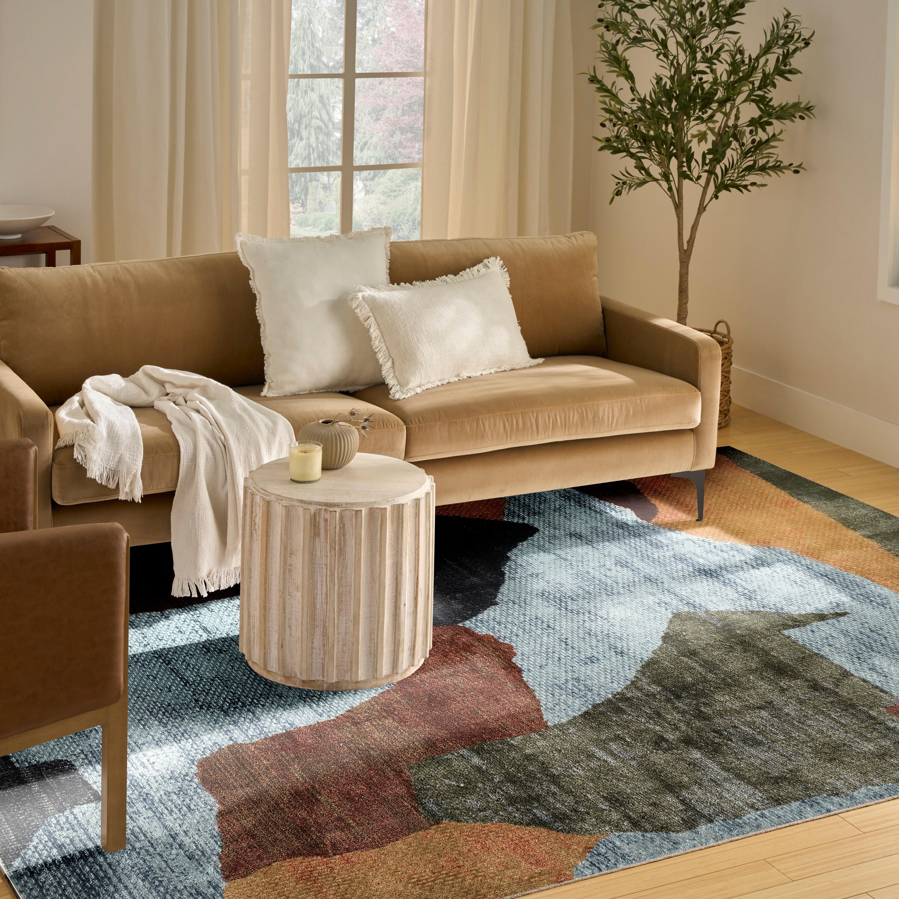 Nourison Home Nordic Abstract 8' x 10' Area Rug, Blue/Multi, large