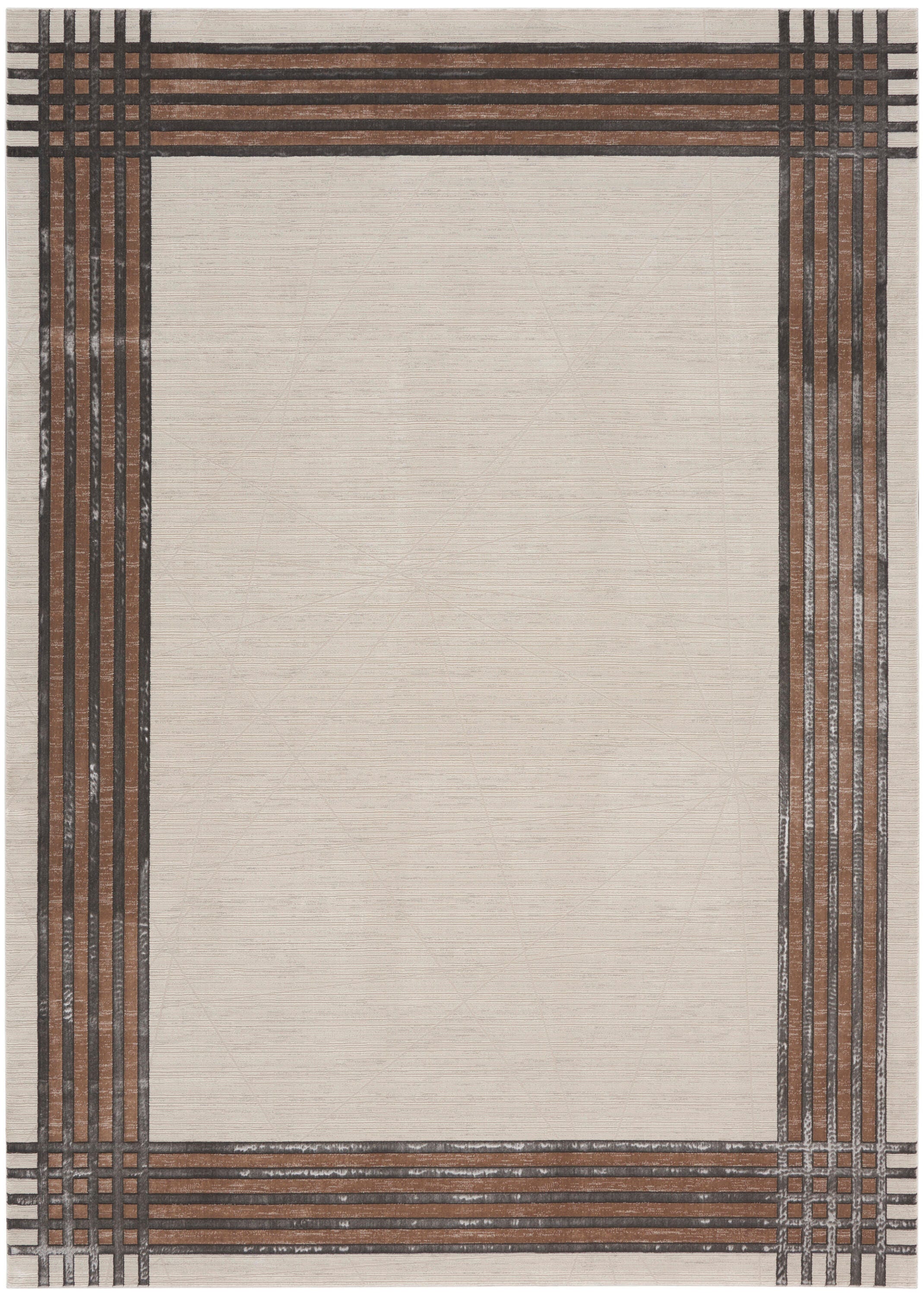 Nourison Home Desire Bordered 9' x 12' Area Rug, Ivory/Black, large