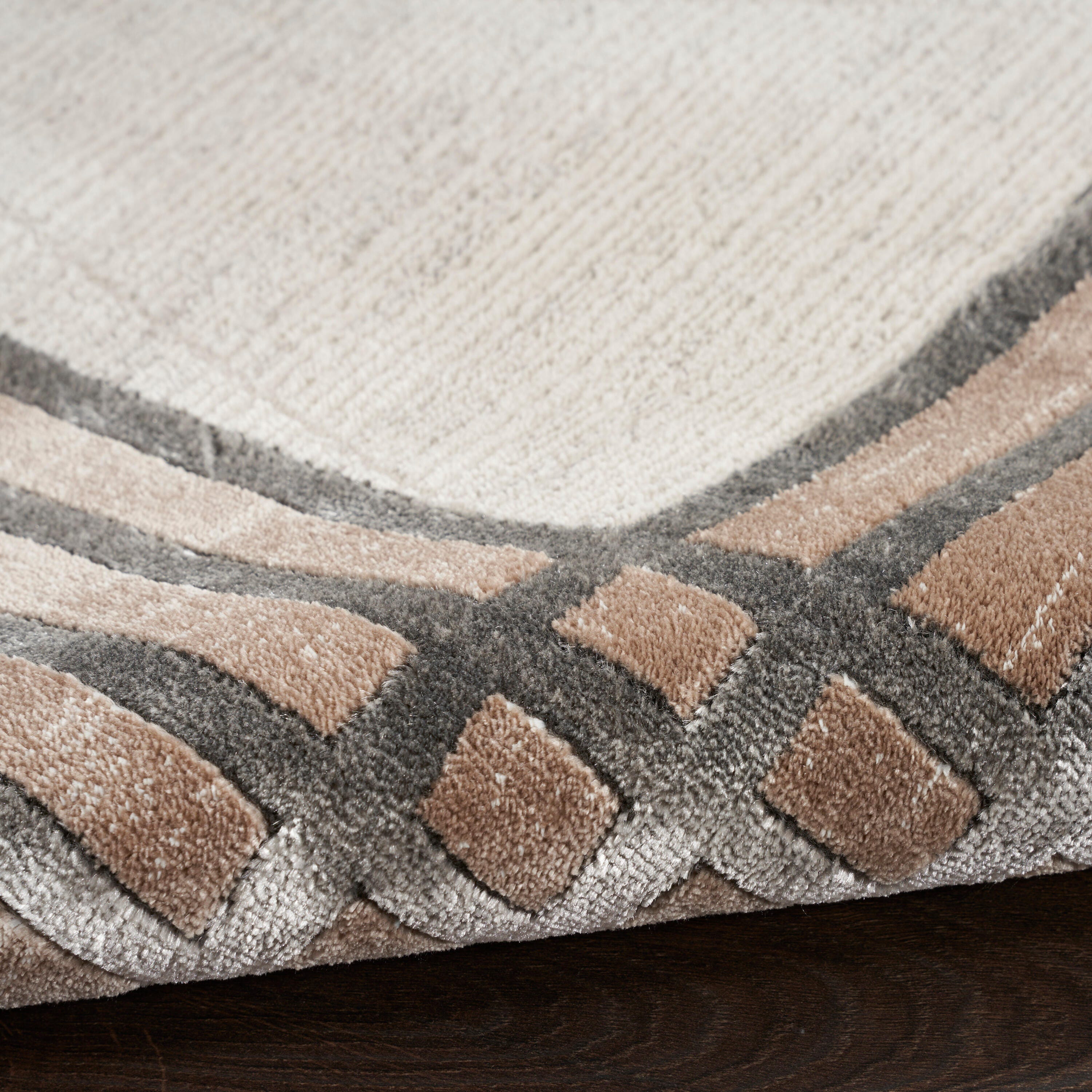 Nourison Home Desire Bordered 3'11" x 5'11" Accent Rug, Ivory/Black, large
