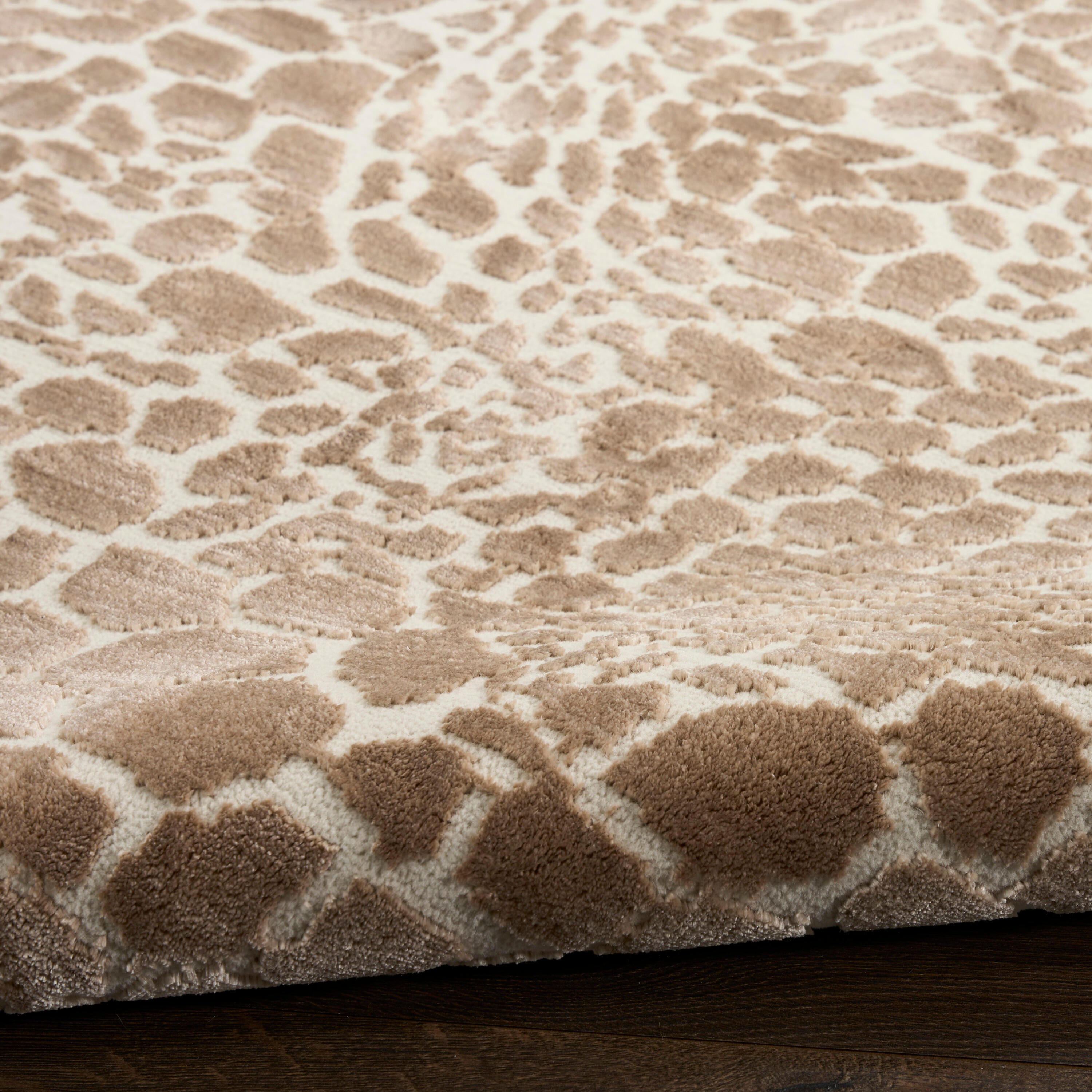 Nourison Home Desire Animal Print 7'10" x 9'10" Area Rug, Camel Brown, large