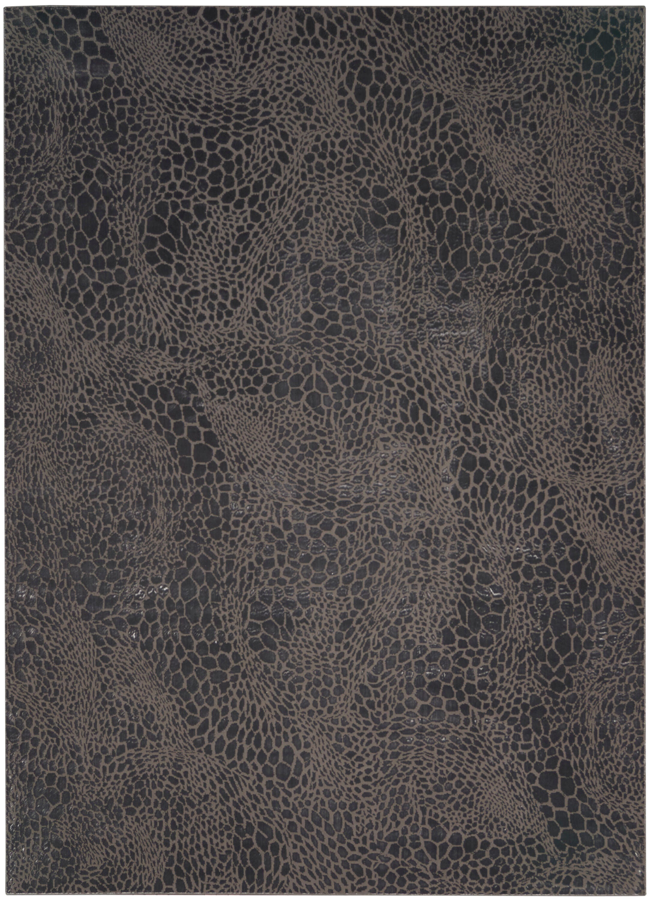Nourison Home Desire Animal Print 7'10" x 9'10" Area Rug, Charcoal/Gray, large