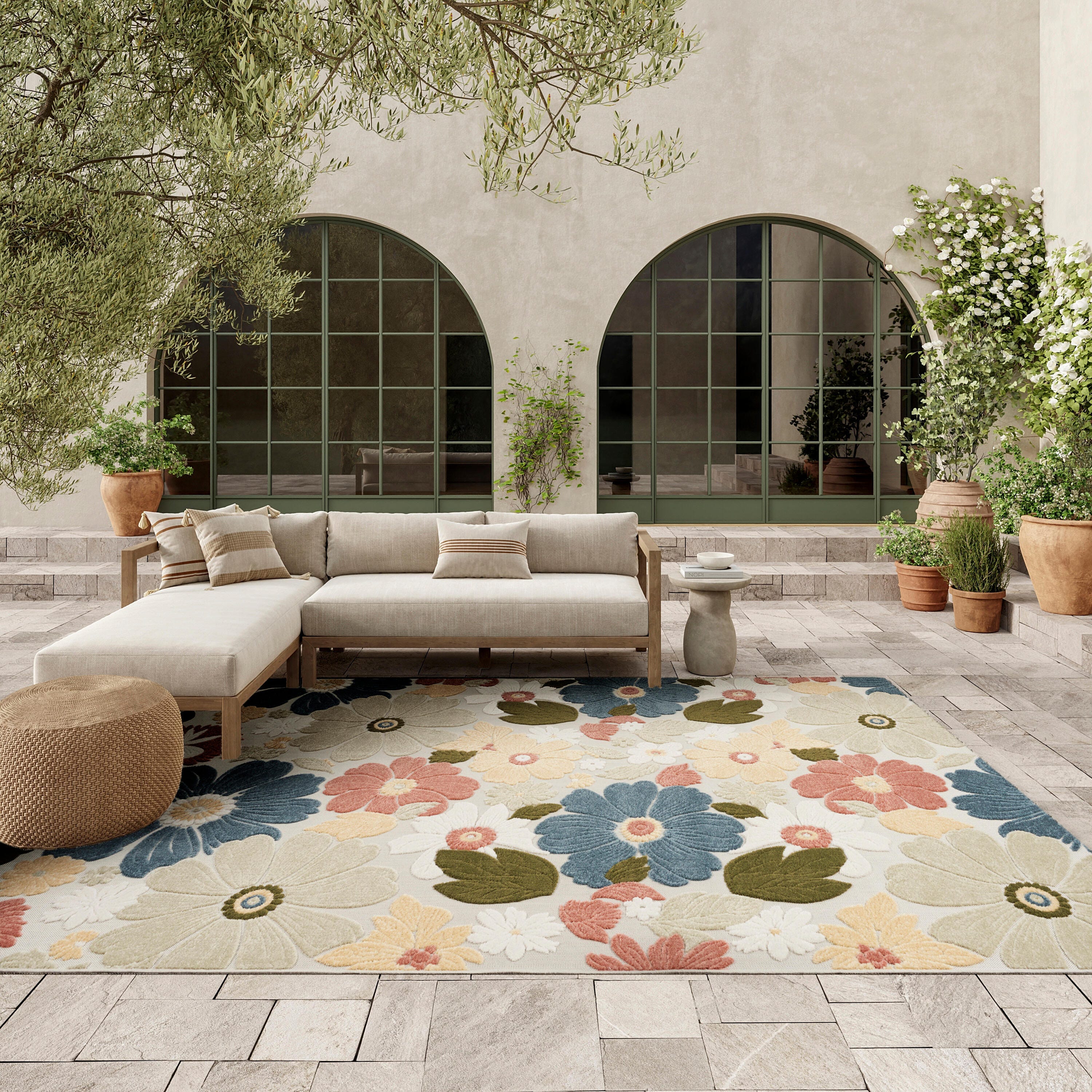 Nourison Home 7'10" x 10'6" Area Rug, Multi, large