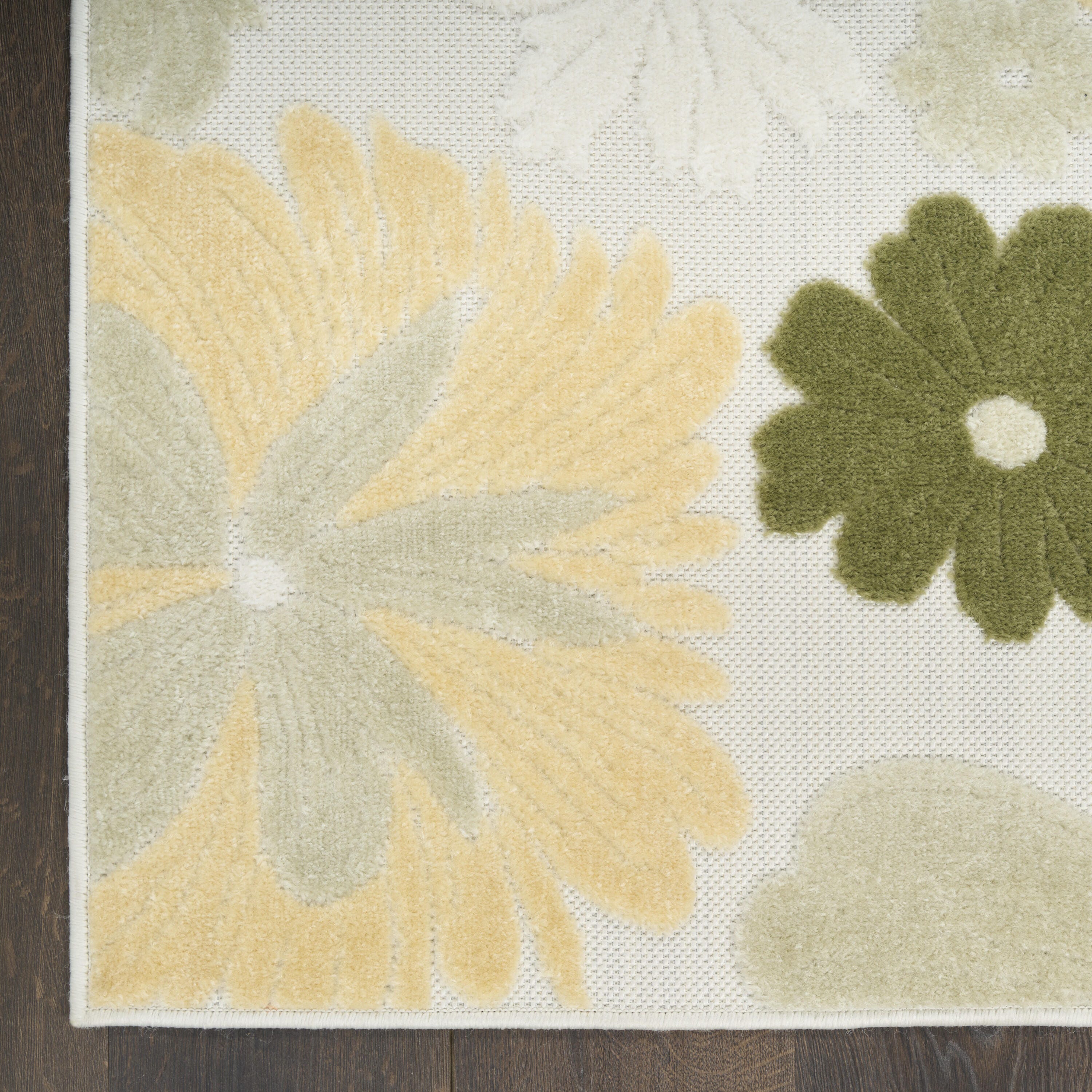 Nourison Home 9' x 12' Area Rug, Ivory/Green, large