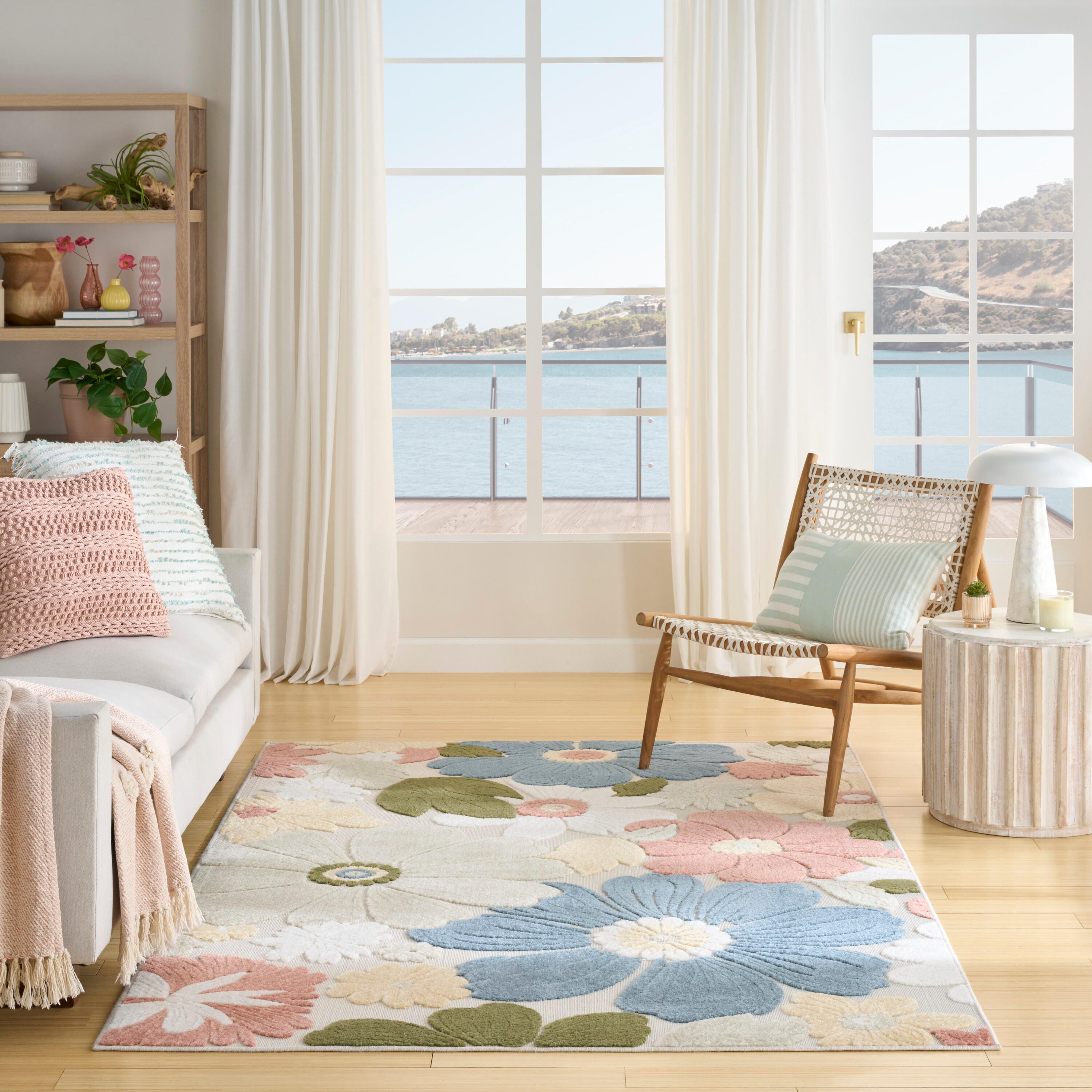 Nourison Home 5'3" x 7'5" Area Rug, Multi, large