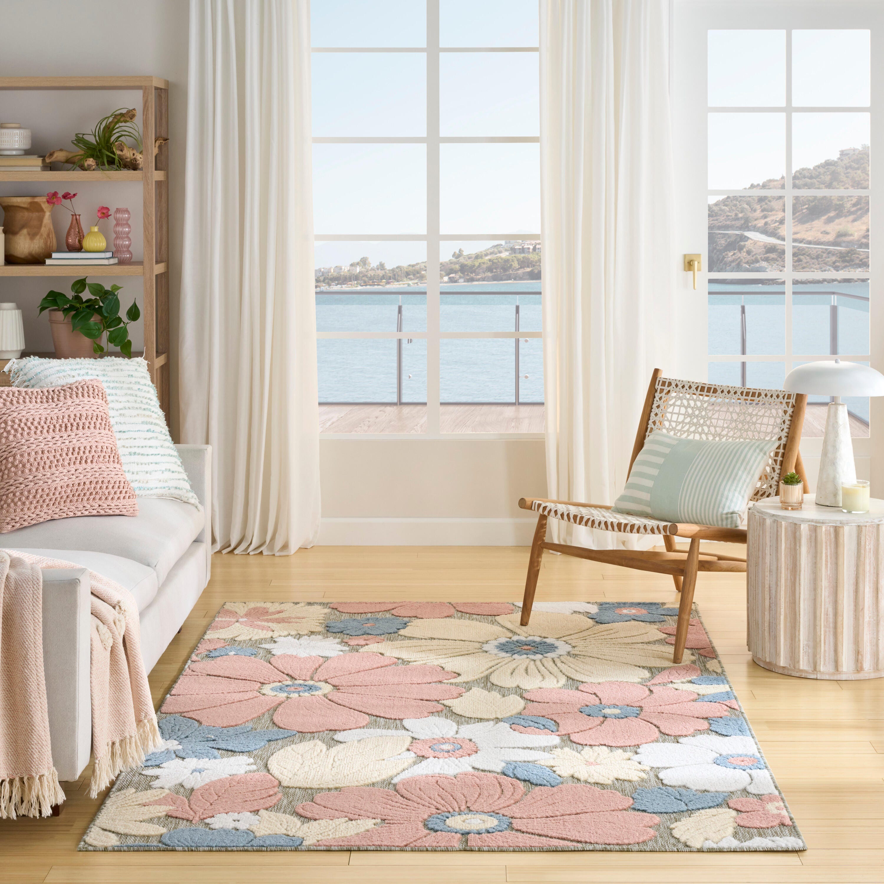 Nourison Home 3'6" x 5'6" Accent Rug, Rose, large