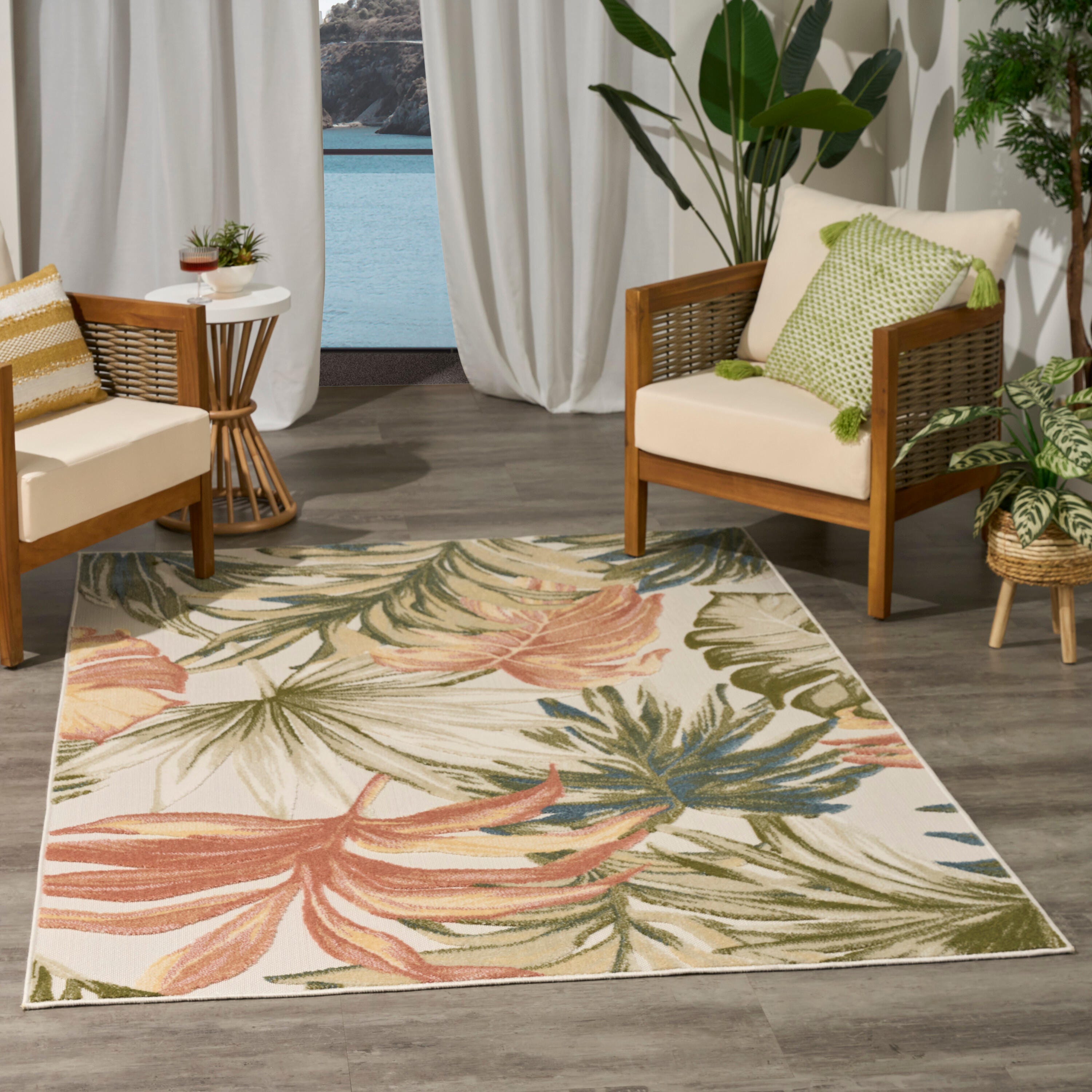 Nourison Home Aloha 3'6" x 5'6" Accent Rug, Multi, large