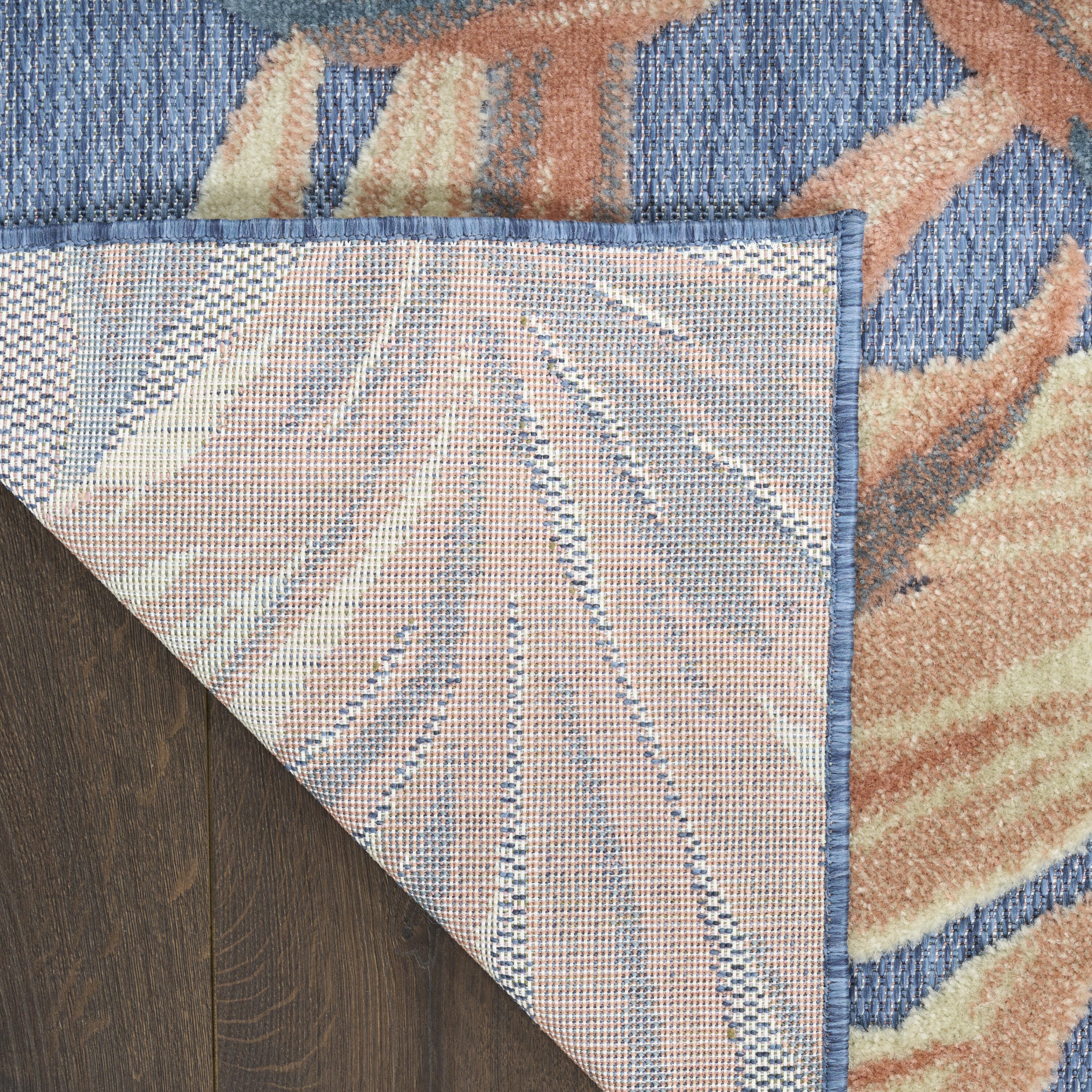 Nourison Home Aloha 9' x 12' Area Rug, Blue/Rose, large