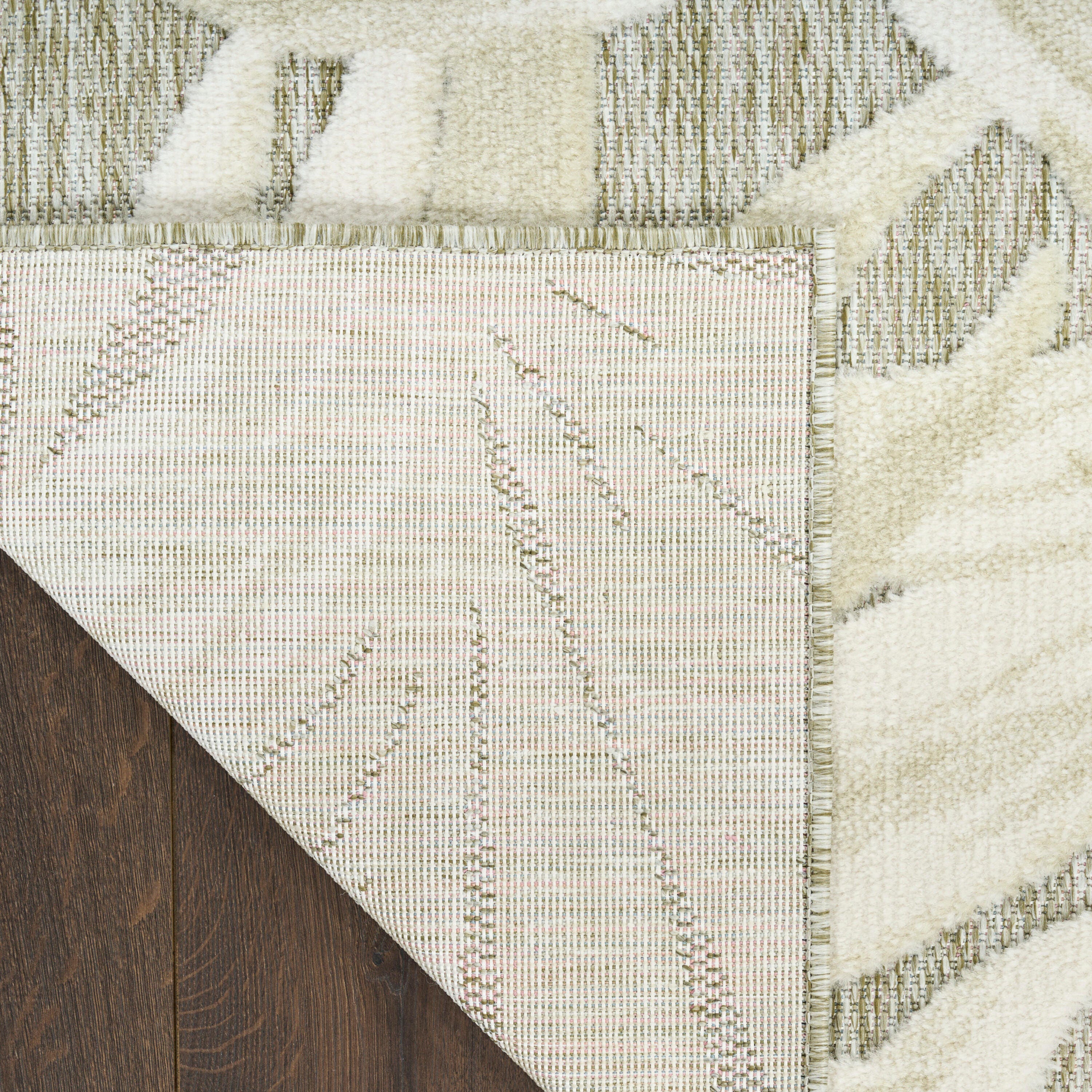 Nourison Home Aloha 3'6" x 5'6" Accent Rug, Ivory/Sage, large