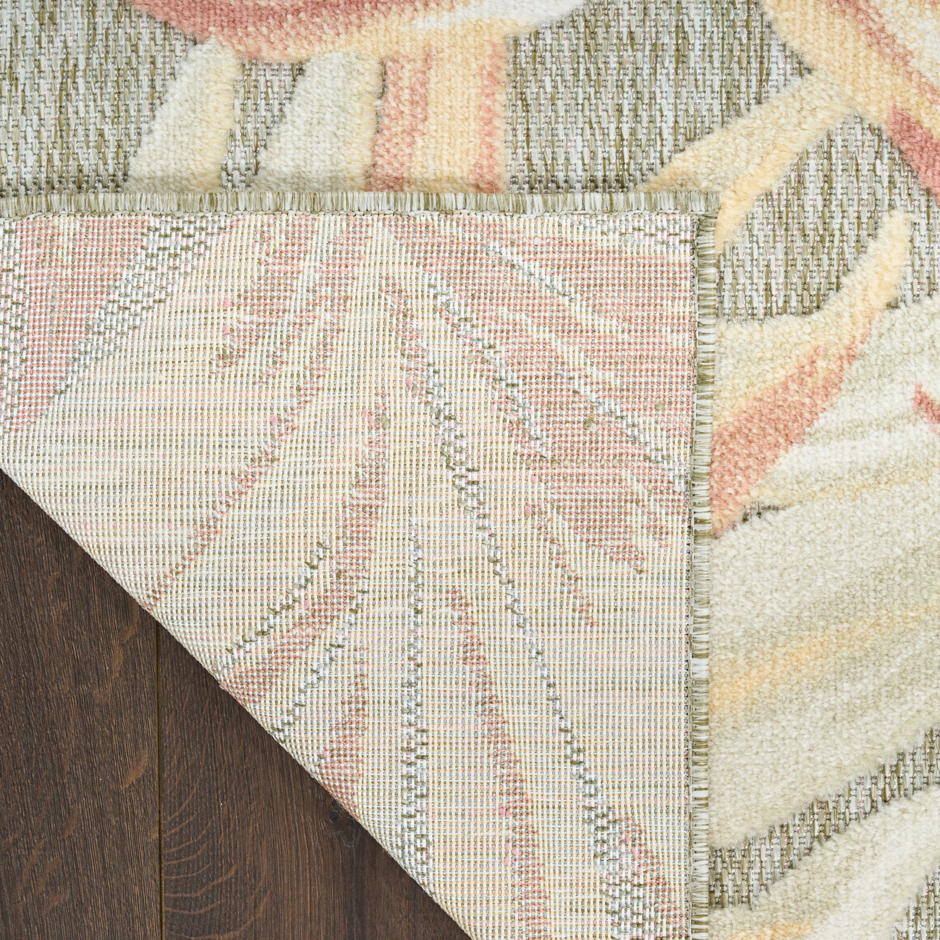 Nourison Home Aloha 3'6" x 5'6" Accent Rug, Sage Green/Cream, large