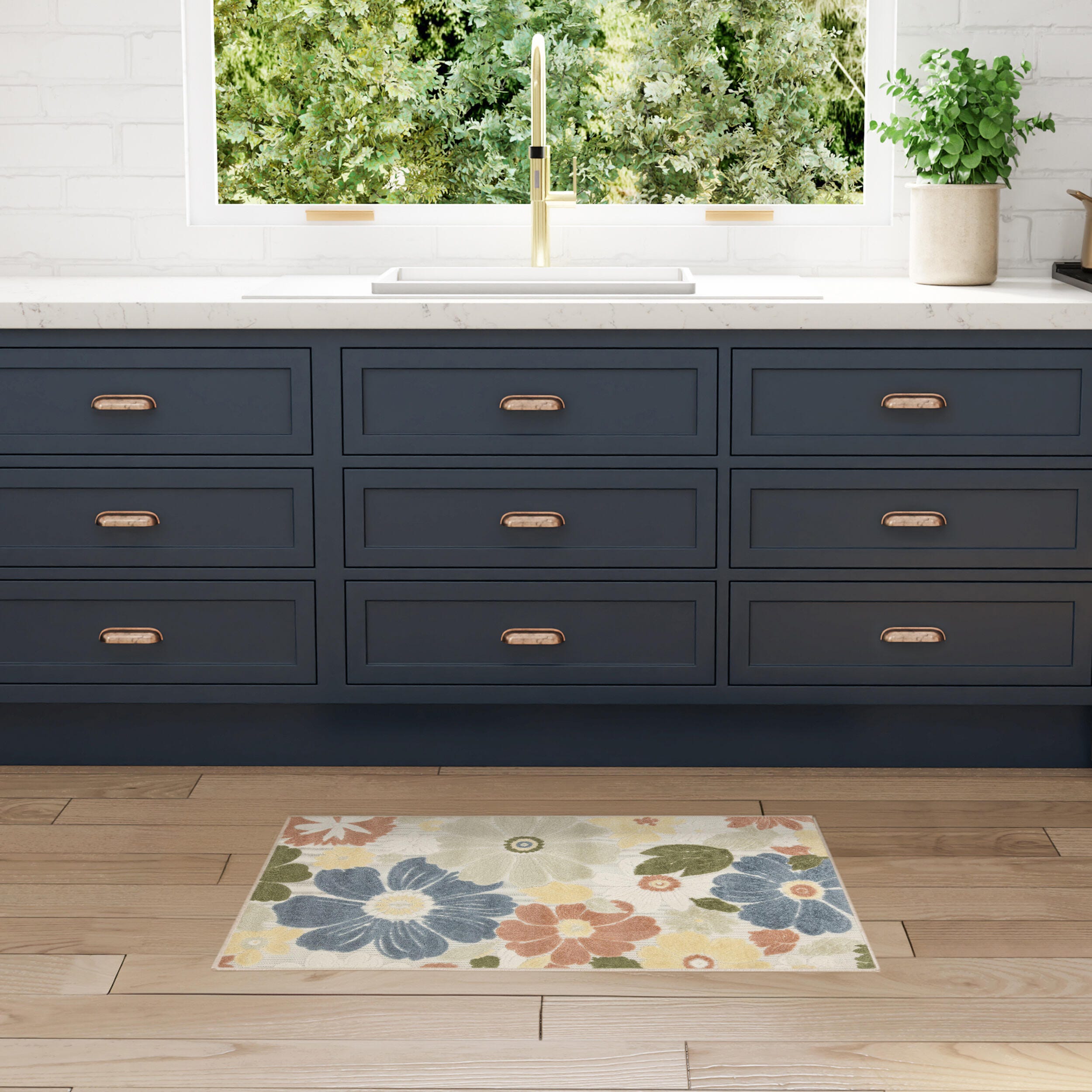 Nourison Home 2'8" x 4' Accent Rug, Multi, large