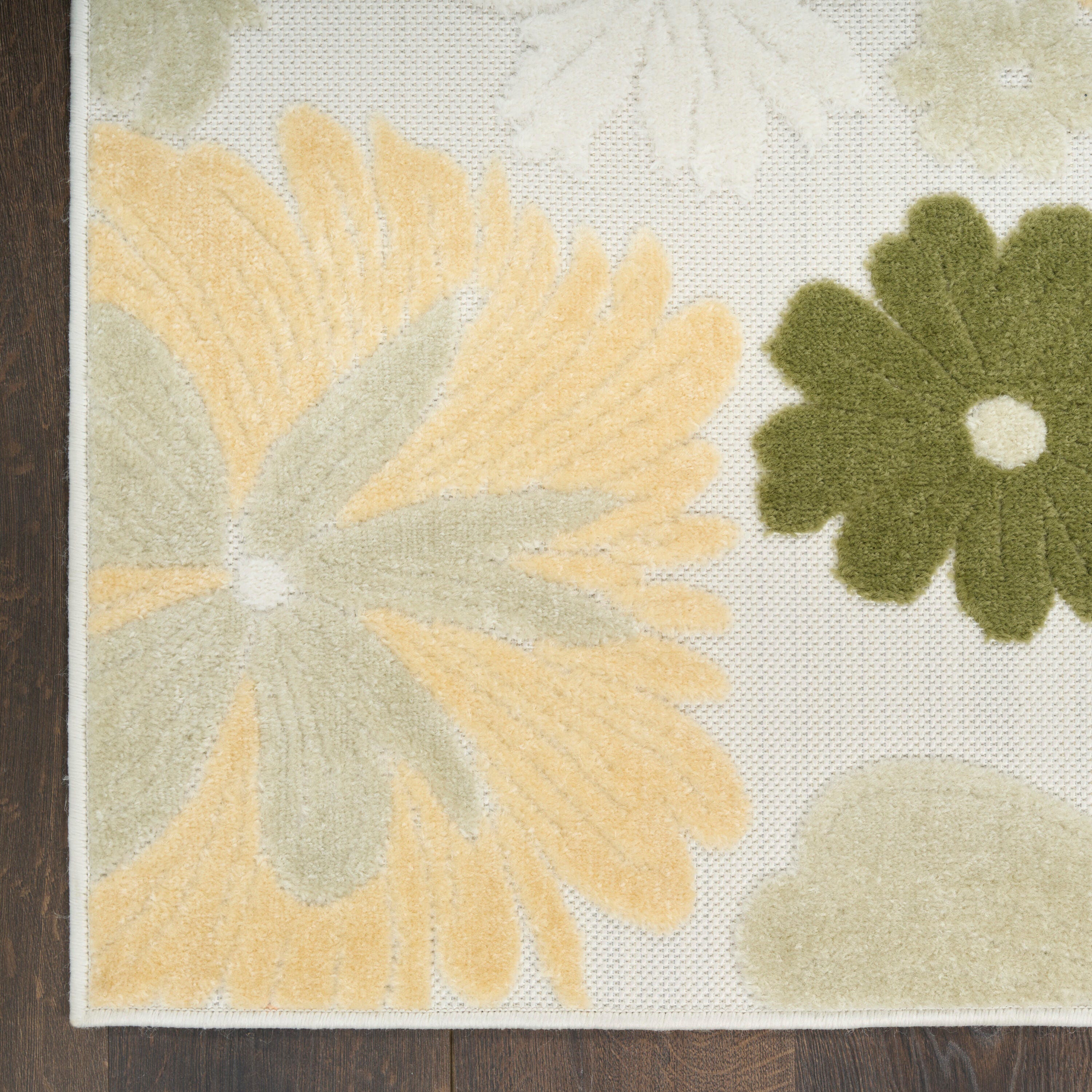 Nourison Home 5'3" x 7'5" Area Rug, Ivory/Green, large