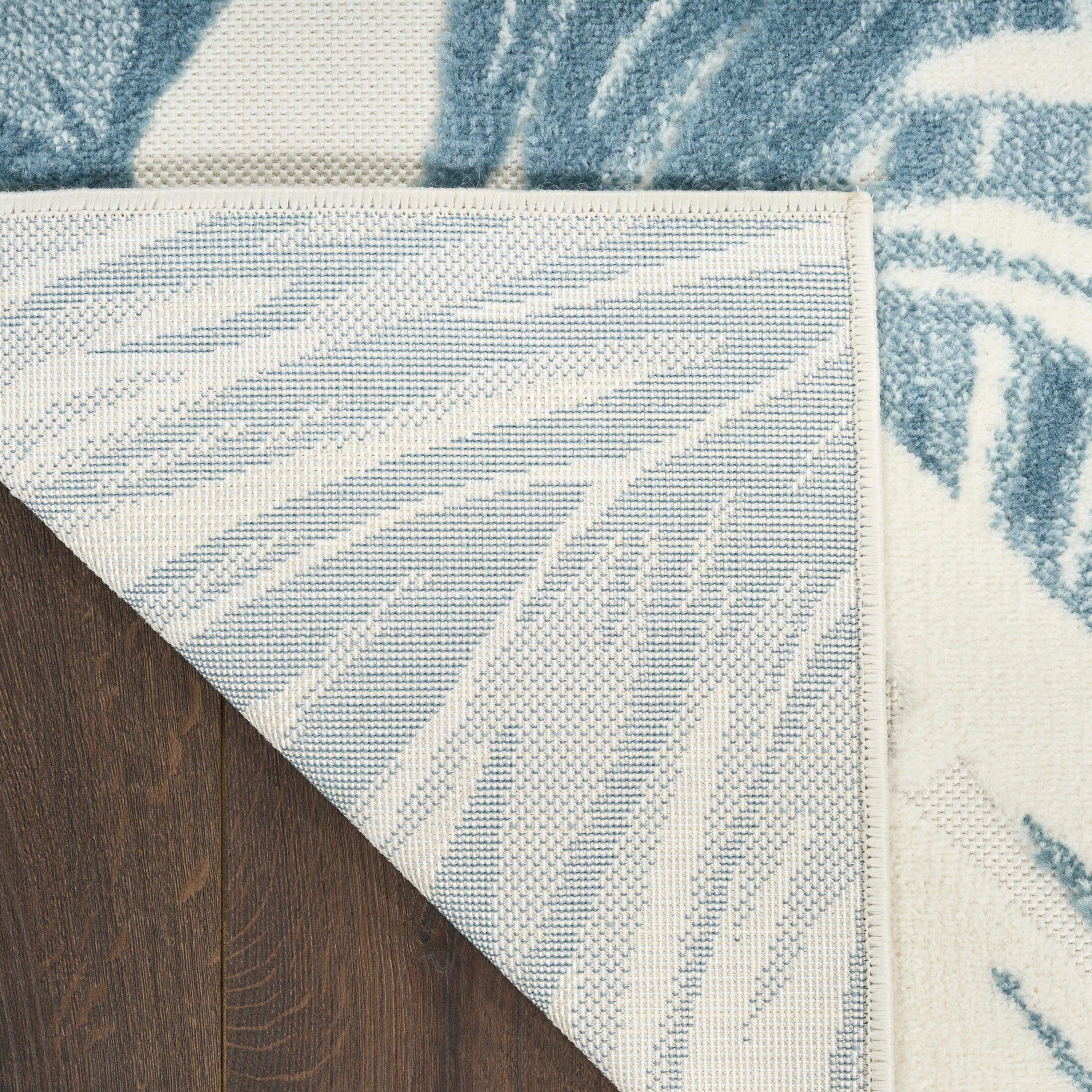 Nourison Home Aloha 3'6" x 5'6" Accent Rug, Ivory/Blue, large