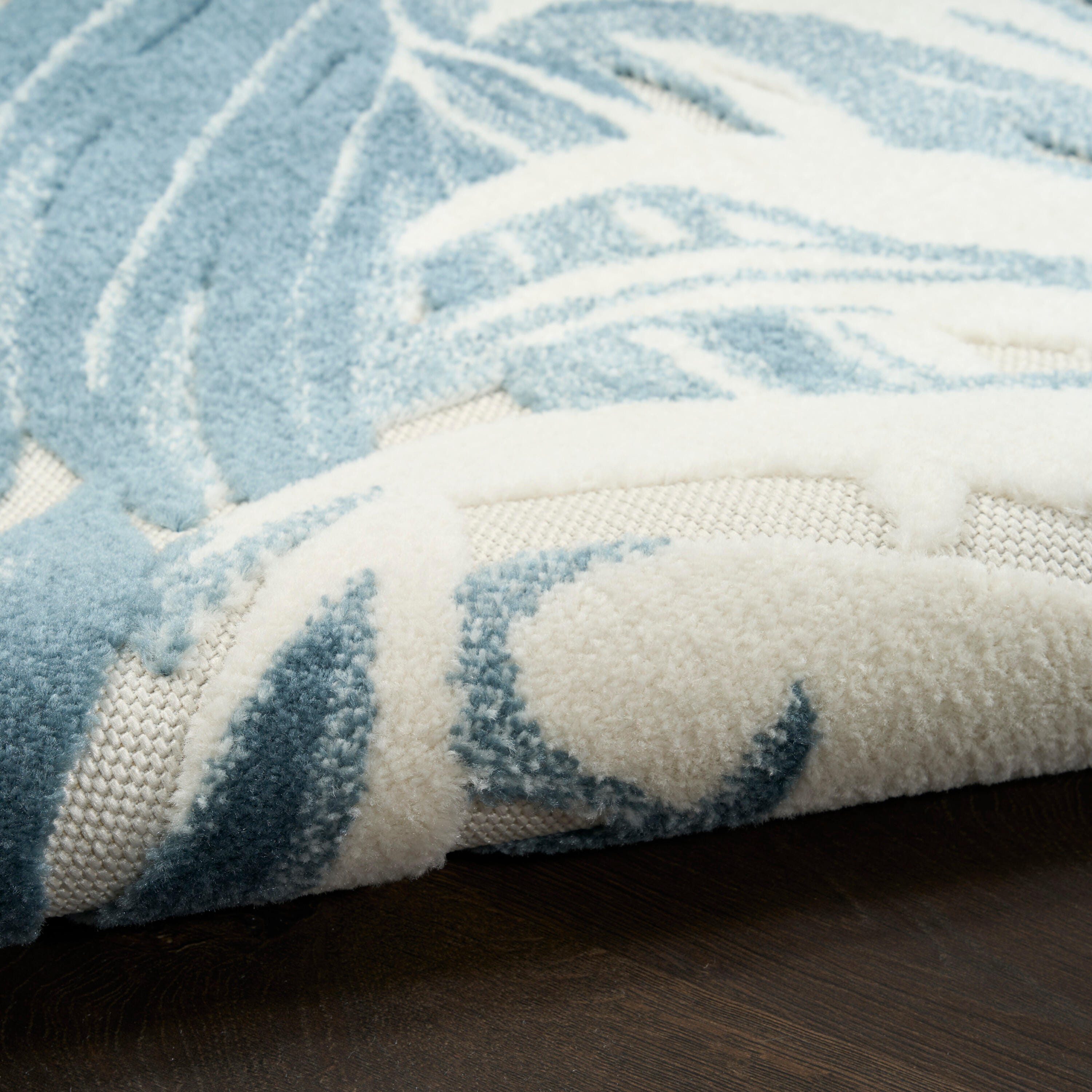 Nourison Home Aloha 3'6" x 5'6" Accent Rug, Ivory/Blue, large