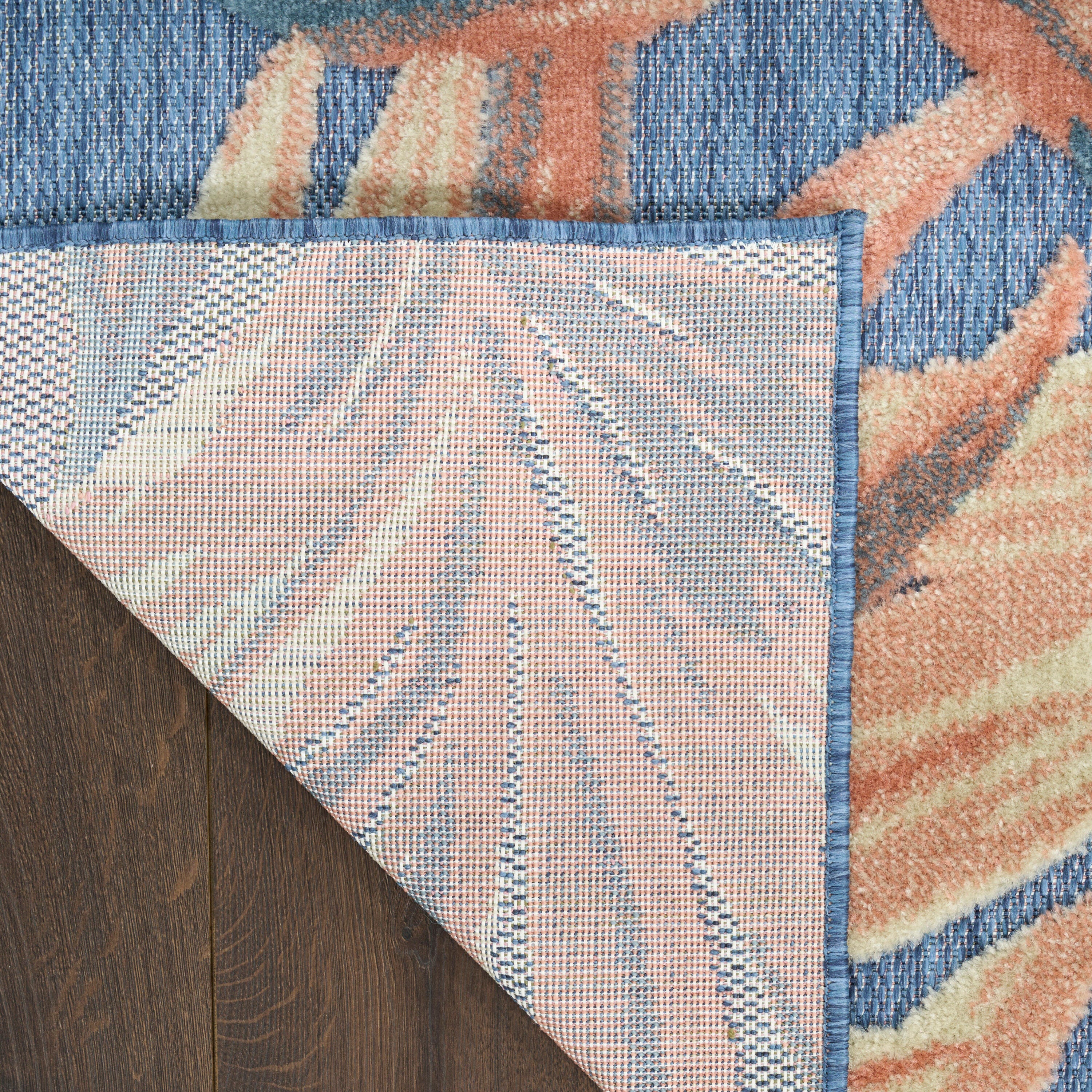 Nourison Home Aloha 3'6" x 5'6" Accent Rug, Blue/Rose, large