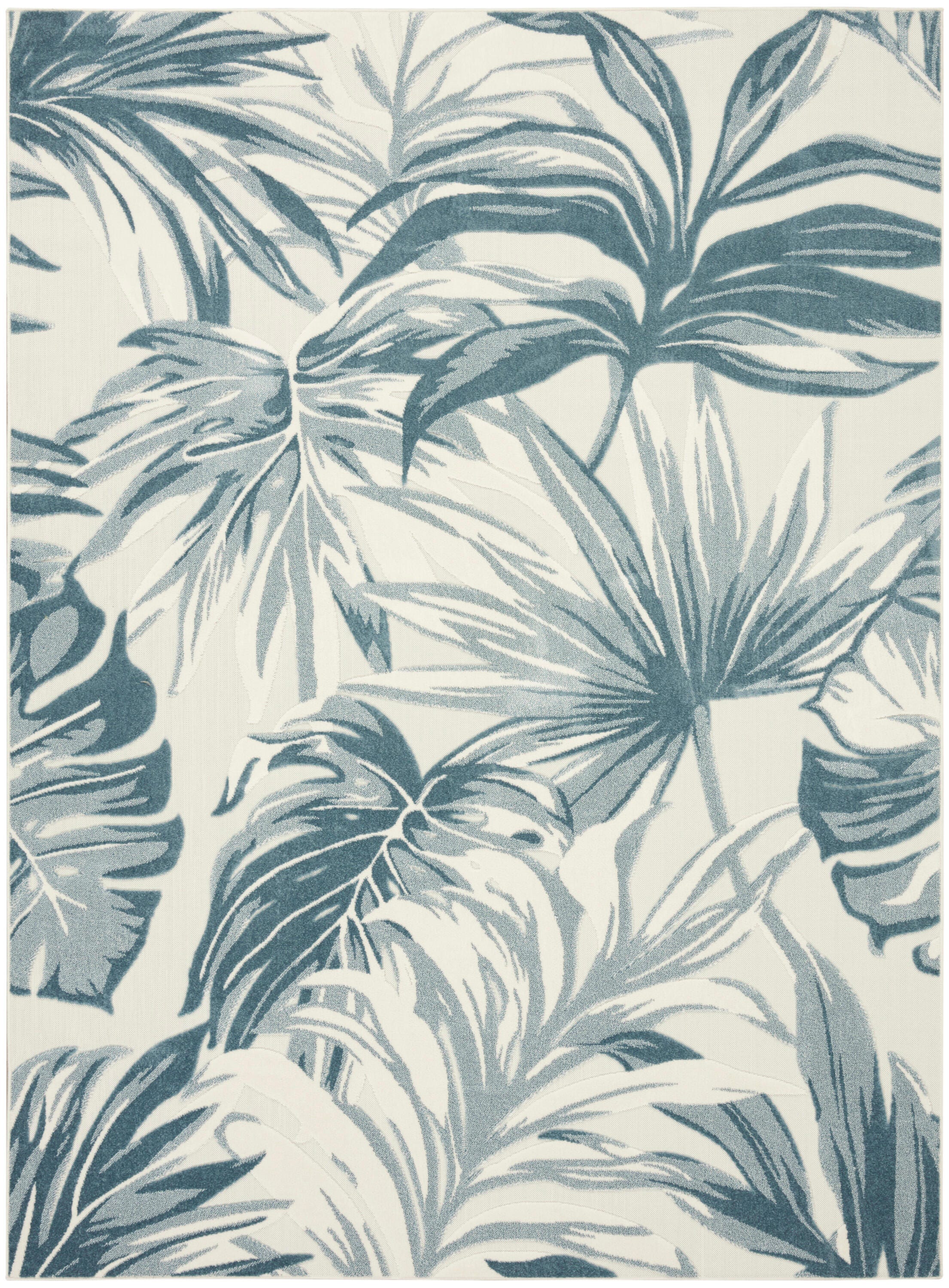 Nourison Home Aloha 9' x 12' Area Rug, Ivory/Blue, large