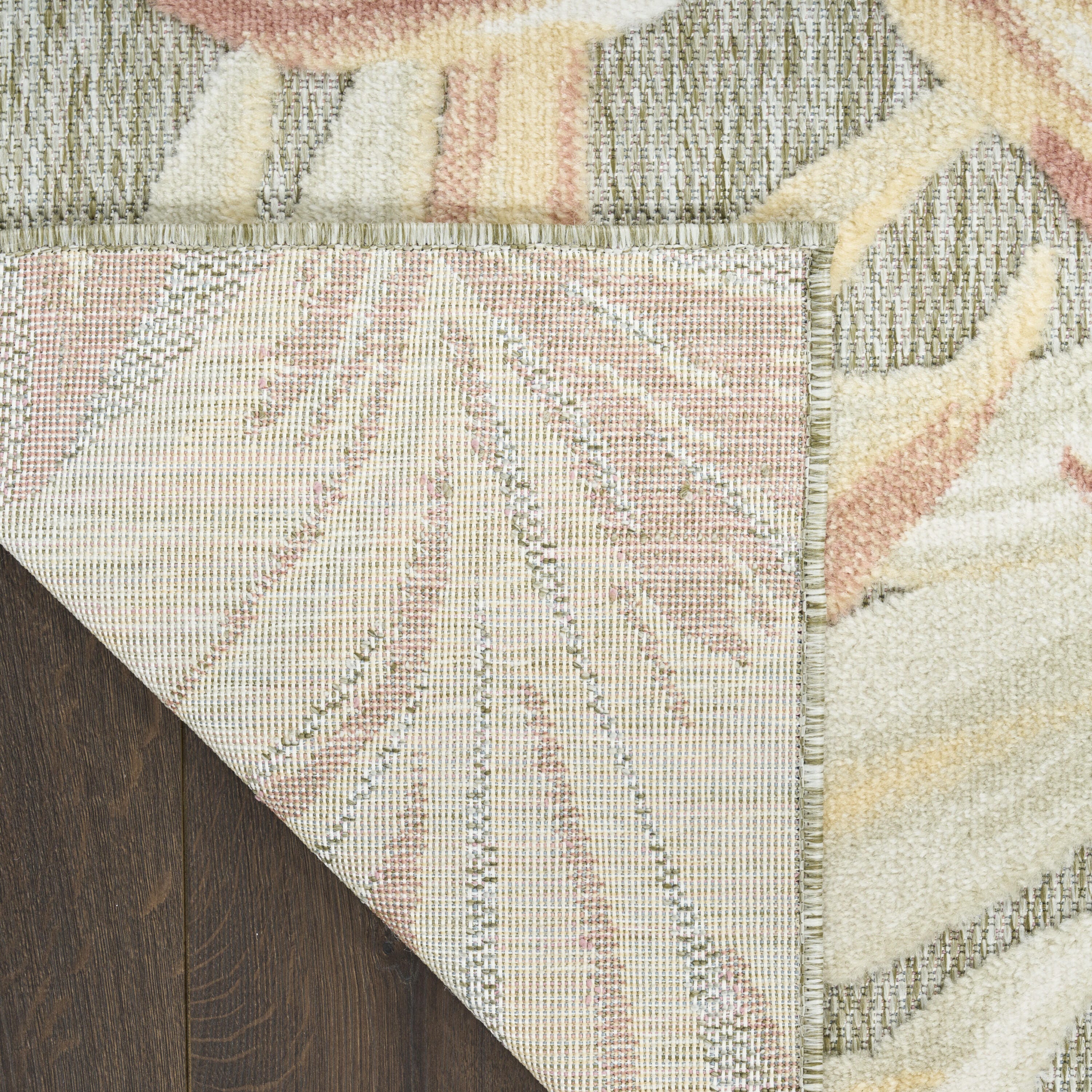 Nourison Home Aloha 7'10" x 10'6" Area Rug, Sage Green/Cream, large