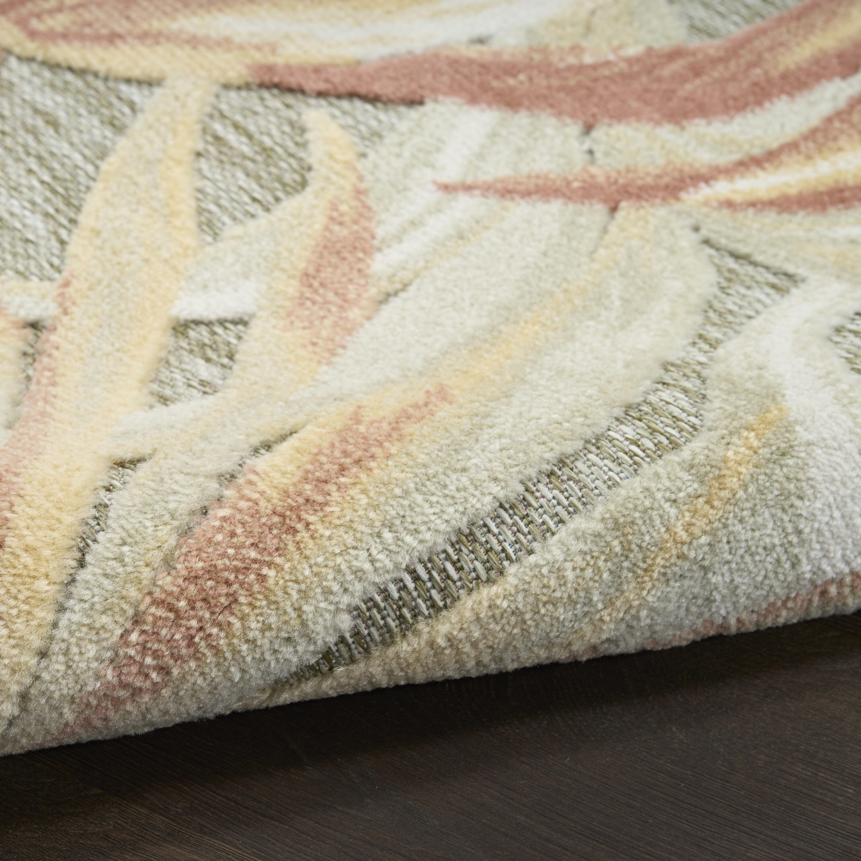 Nourison Home Aloha 9' x 12' Area Rug, Sage Green/Cream, large
