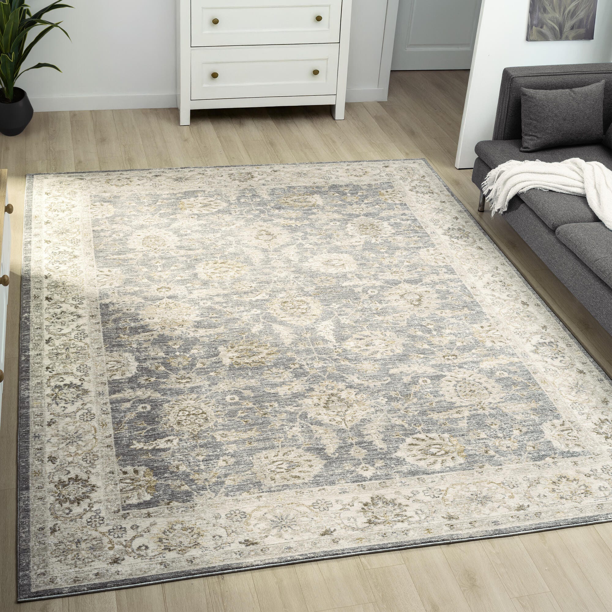 Suvii Home Coastal Cove 7'9" x 10' Area Rug, Blue/Multi, rollover