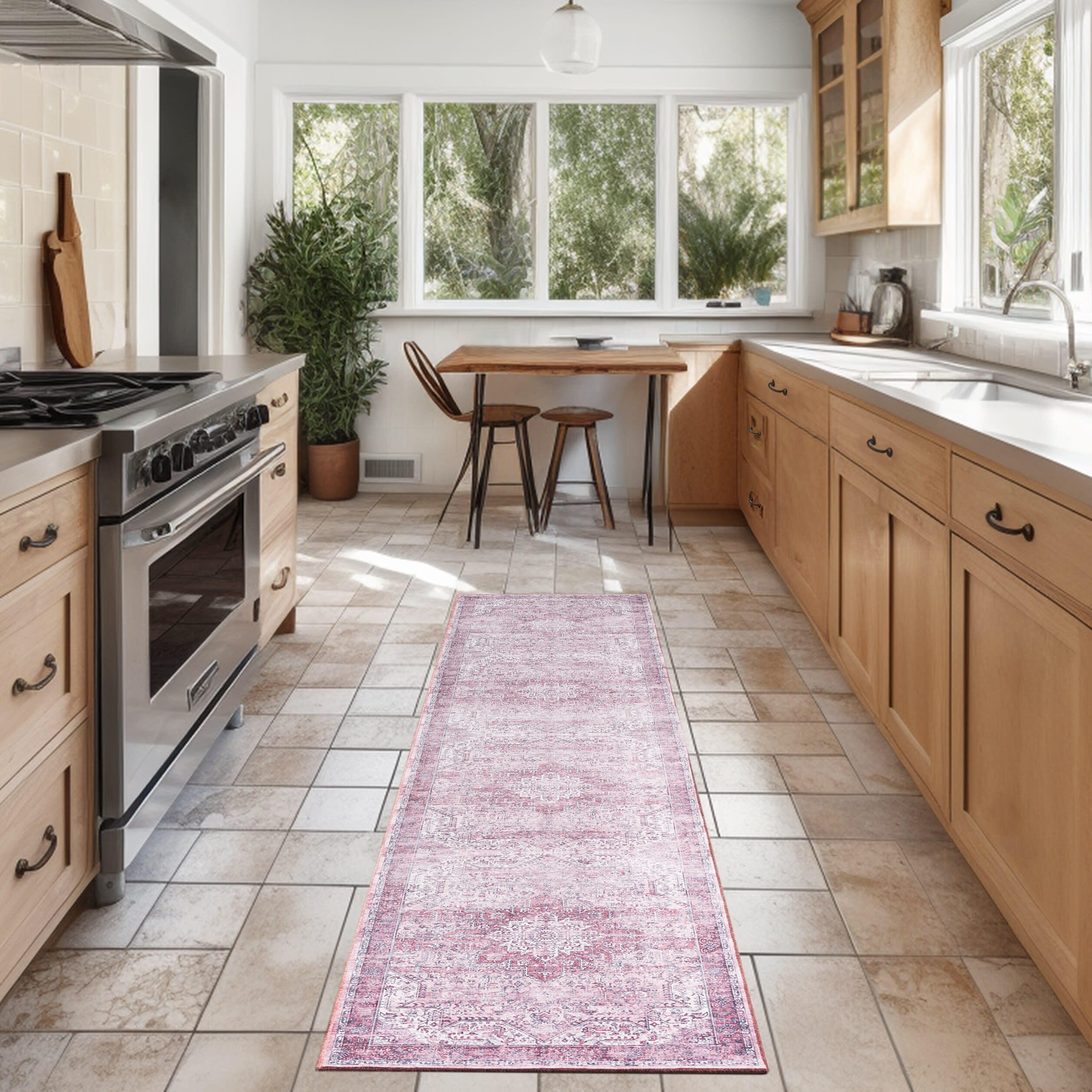 Nourison Home Persian 2'2" x 10' Runner Rug, Pink, rollover