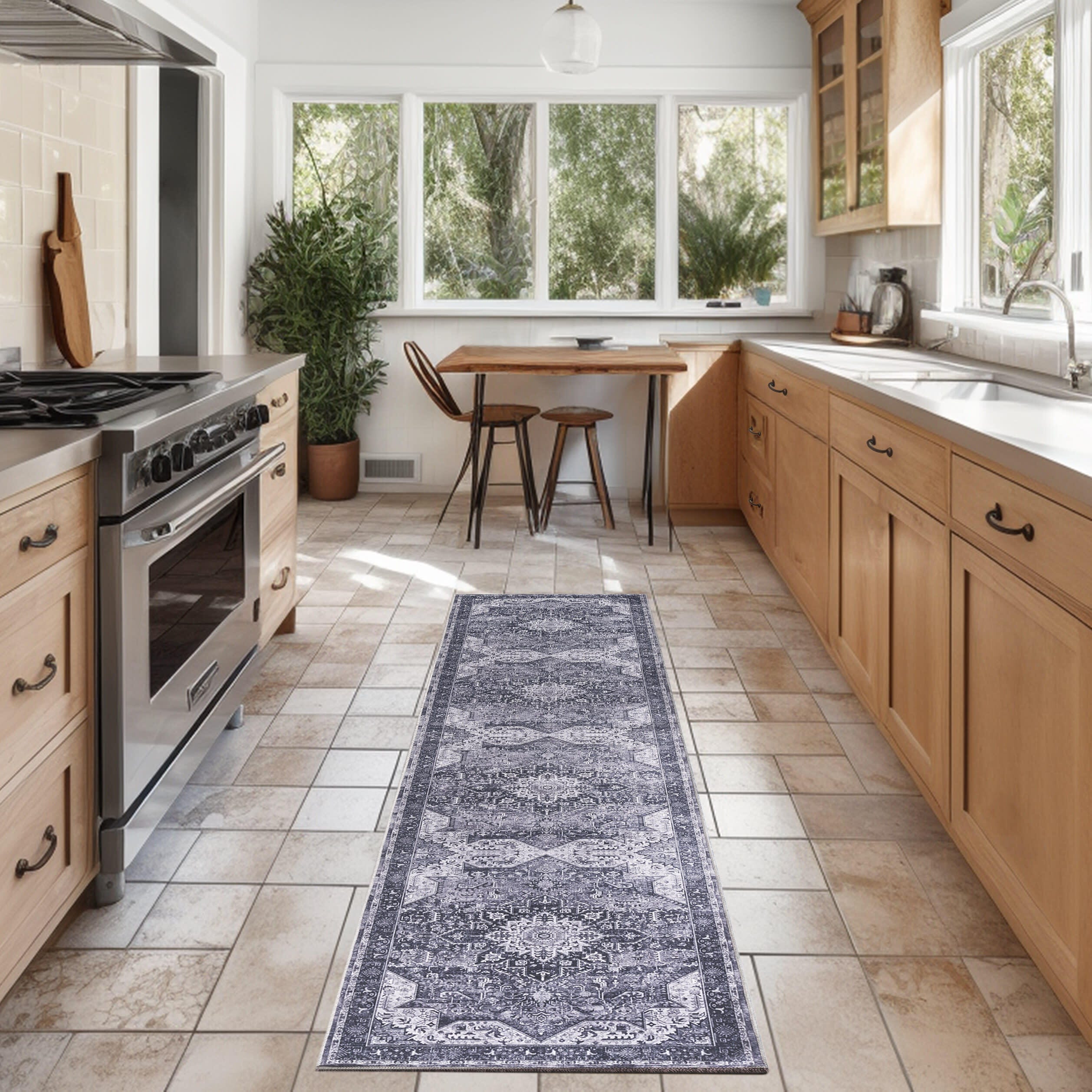 Nourison Home Persian 2'2" x 10' Runner Rug, Gray, rollover