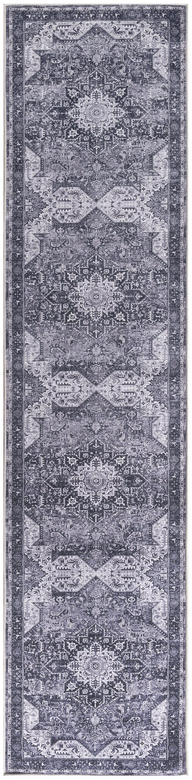 Nourison Home Persian 2'2" x 10' Runner Rug, Gray, large