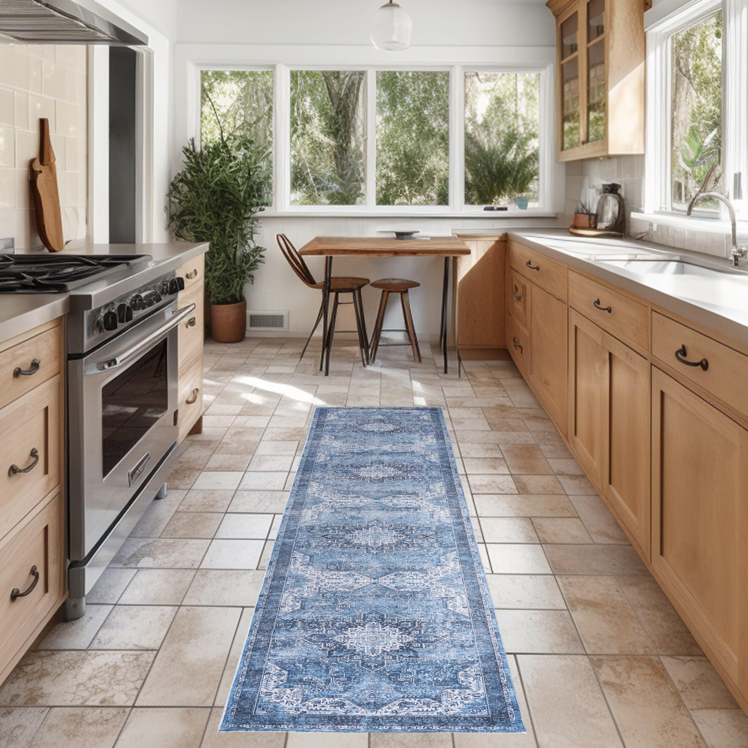 Nourison Home Persian 2'2" x 10' Runner Rug, Blue, rollover