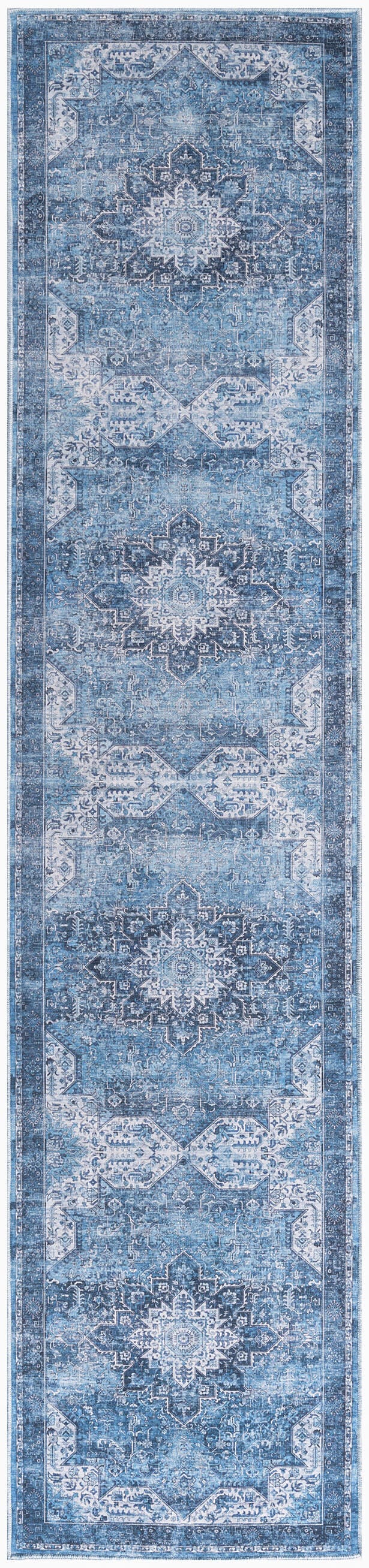 Nourison Home Persian 2'2" x 10' Runner Rug, Blue, large