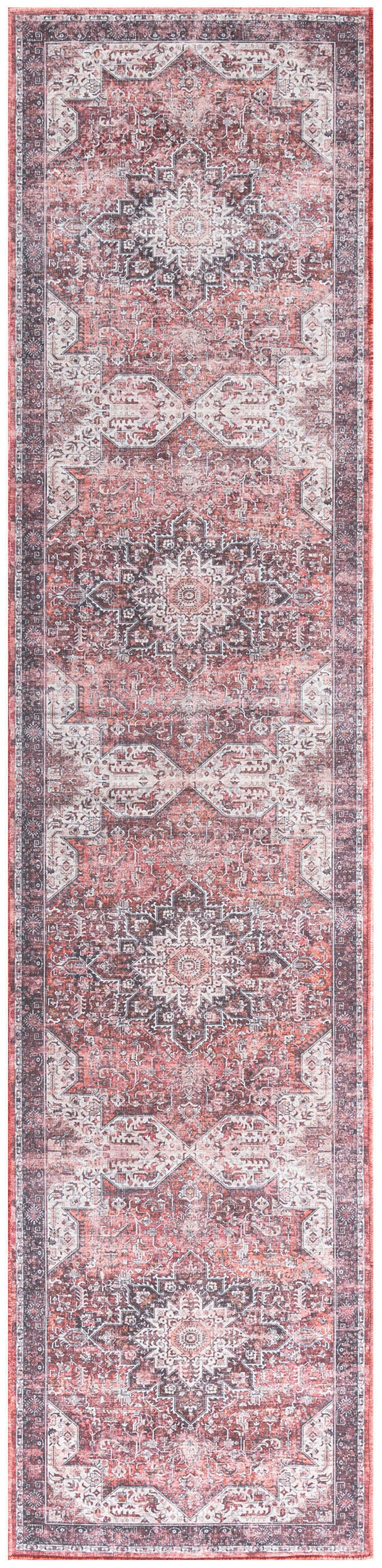 Nourison Home Persian 2'2" x 8' Runner Rug, Red, large