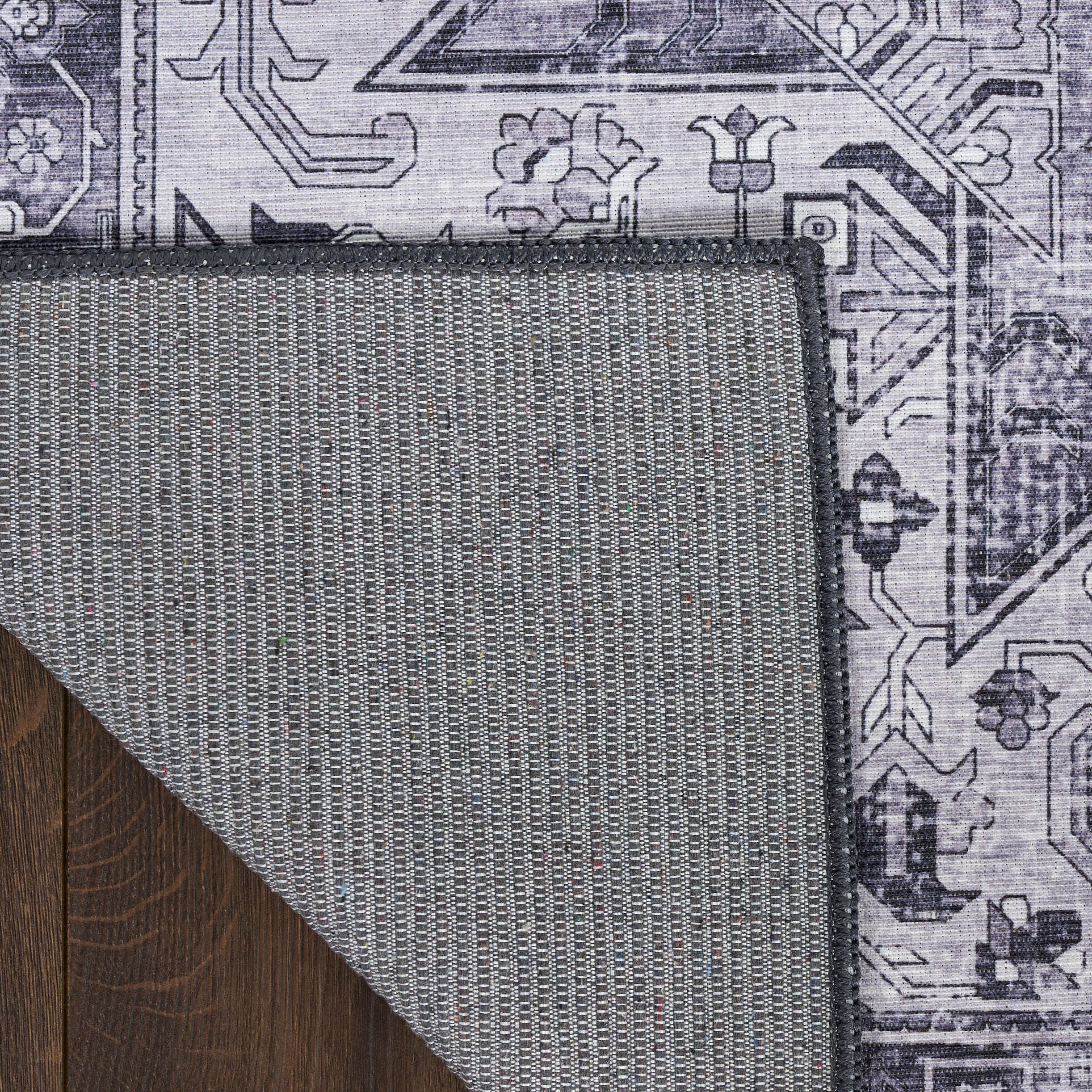 Nourison Home Persian 4' x 6' Area Rug, Gray, large